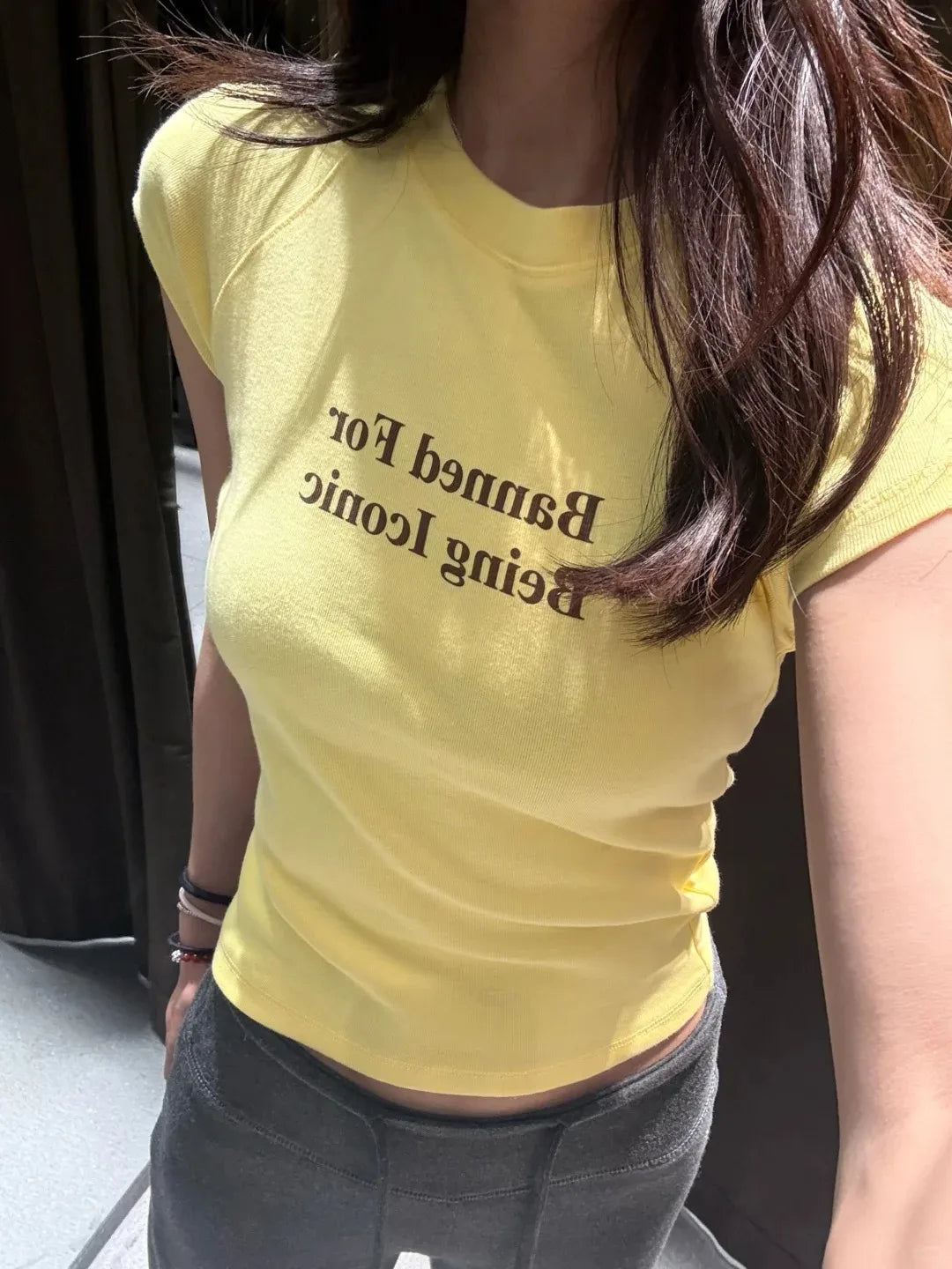 Fashion Letter Print T-shirts Women Cotton Simple All-match Casual Slim Short Sleeve Tees Preppy Style Streetwear Tshirt Y2K