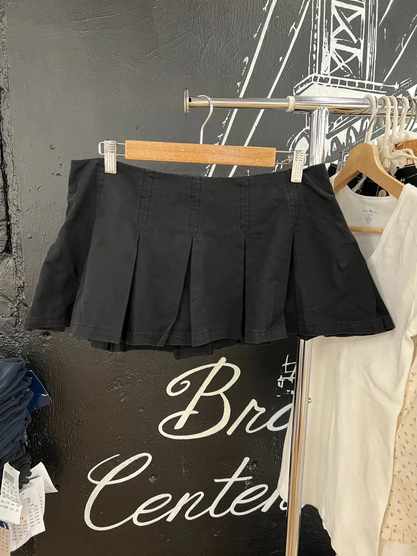 Vintage Black Mini Pleated Skirts Women Summer Cute Low Waist A-line Short Faldas Female Sweet All-match Preppy Style Skirt New