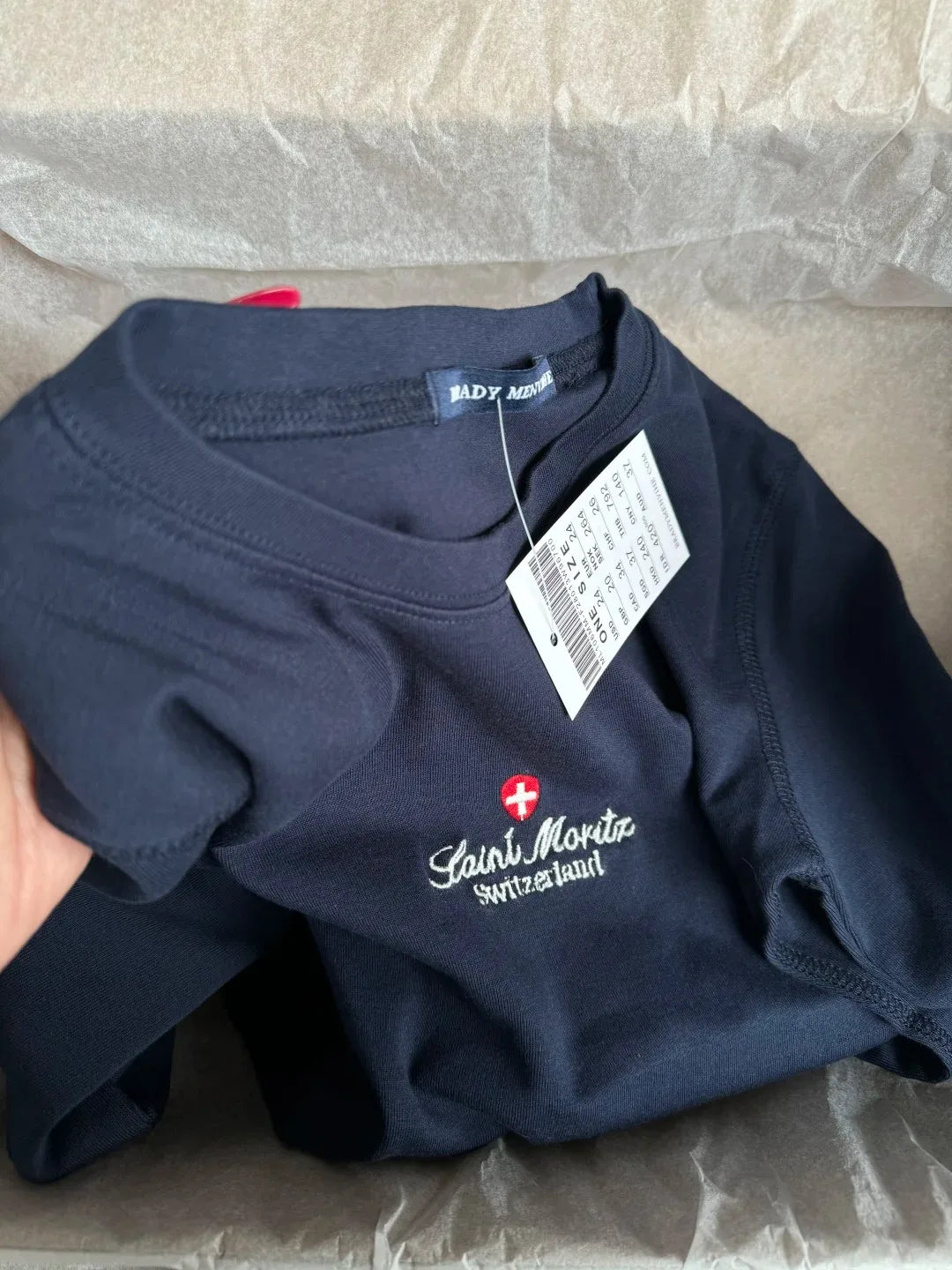 Navy Letter Embroidery Long Sleeve T-shirt Women Round Neck Cotton Slim Tee Shirt Vintage American Streetwear Tshirt Y2K Tops
