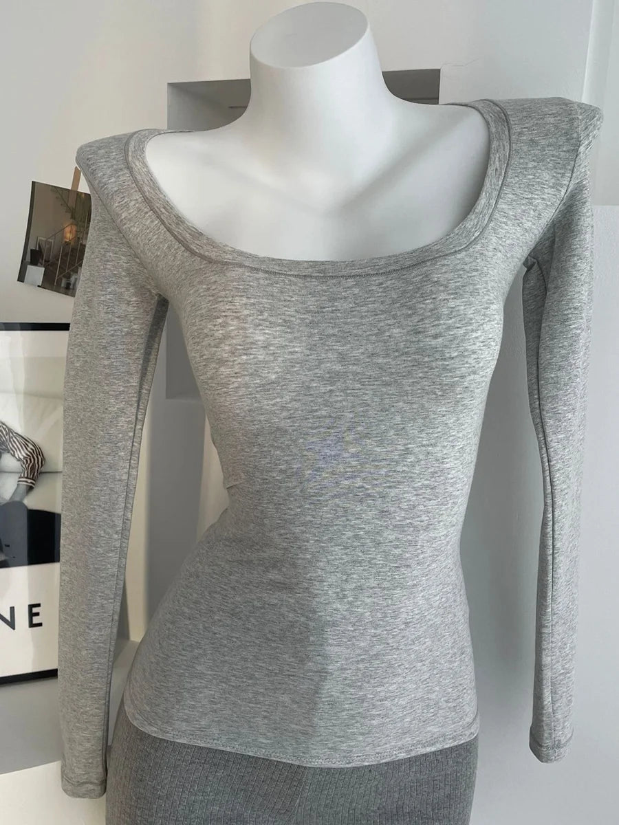 Solid Skinny Cotton T-shirt Pant Set Woman O-neck Long Sleeve Tee+Foldover Flare Yoga Pant Sport 2 Piece Sets Can mix and match