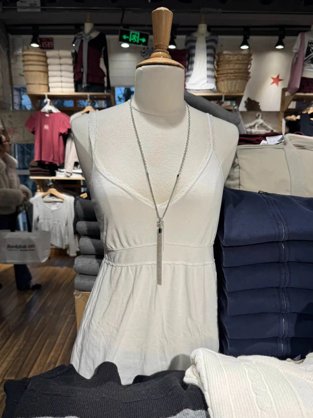 White V-neck Long Tank Top Women Chic Simple All-match Cotton A-line Slim Camisole Female Sweet Cute Preppy Style Vest Tops Y2K
