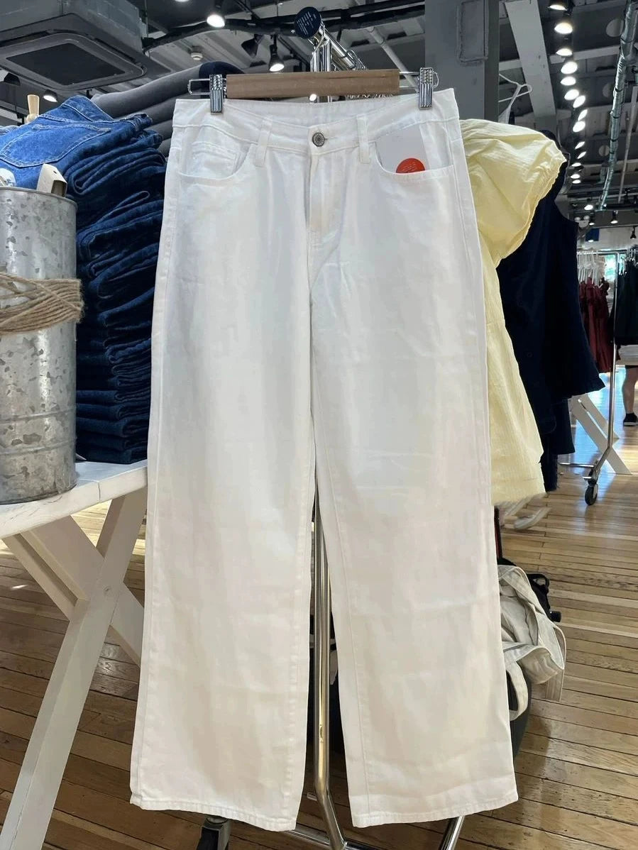 Harajuku Black Pockets Low Waist Straight Pants Women Spring Streetwear Casual Cargo Long Pant Vintage Baggy Simple Trousers Y2K