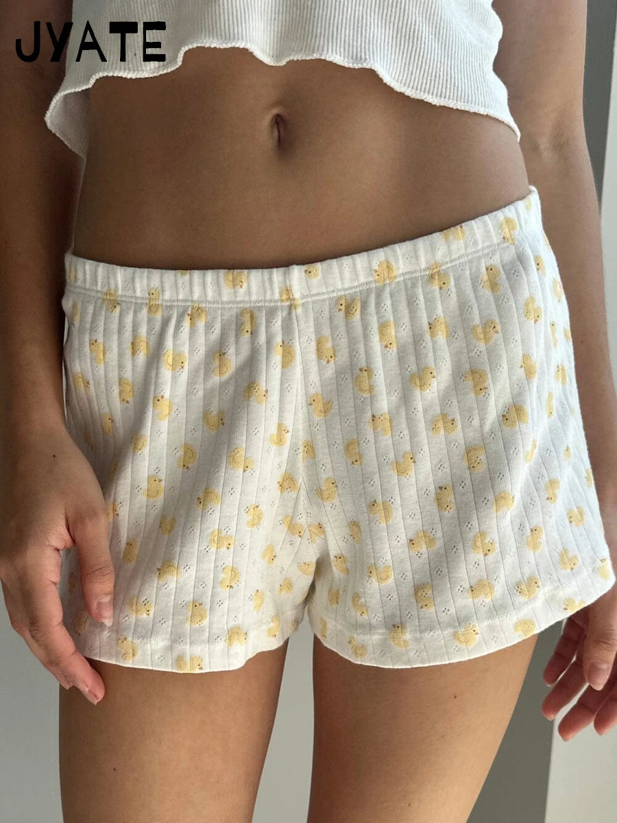 Little Bear Embroidery U-neck Tank Tops Women Summer Cotton Streetwear White Casual Cropped Vest Sweet Cute Vintage Camisole Y2K