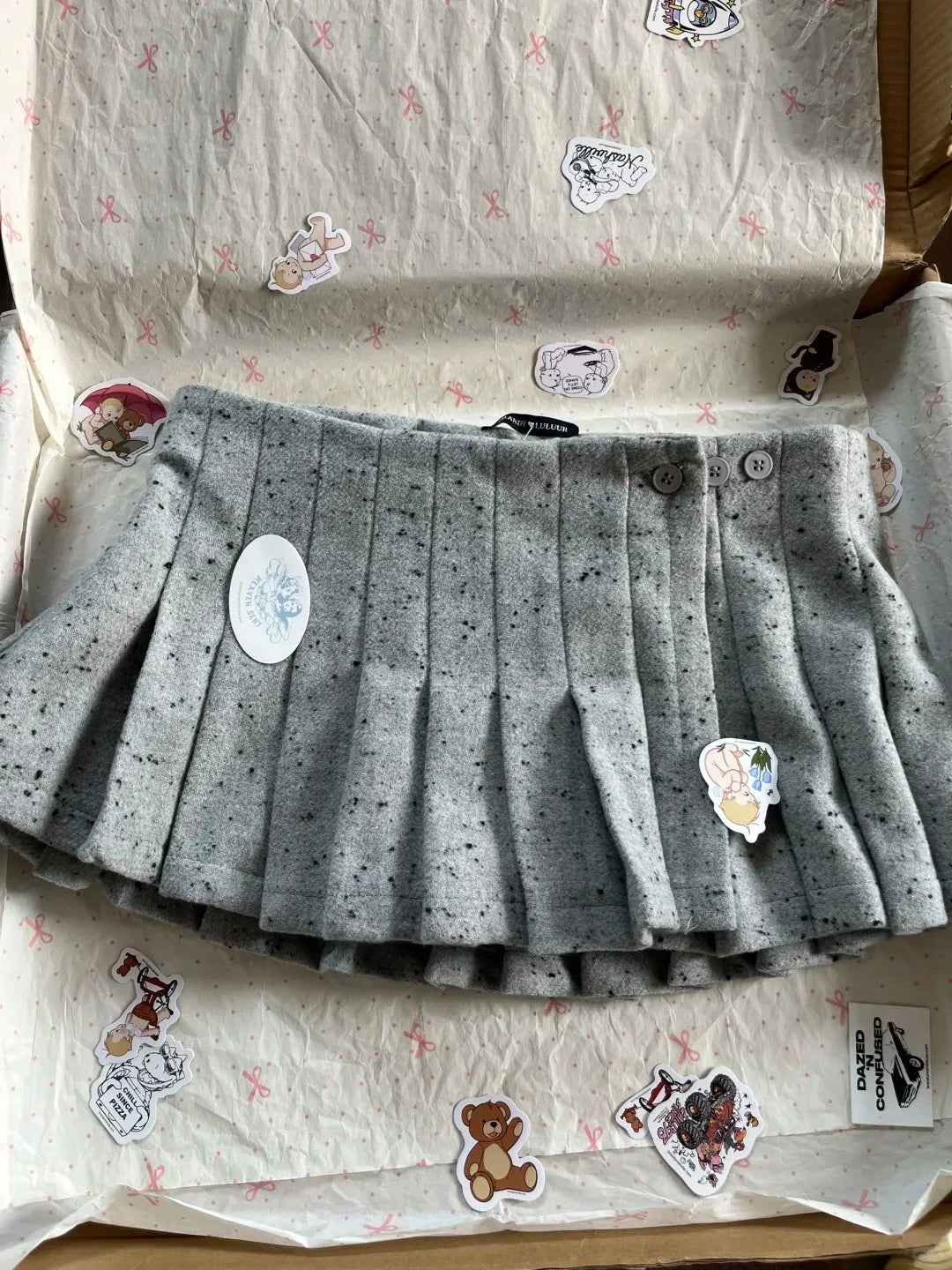 Low Waist Pleated Skirts Women Summer Chic Y2K Aesthetic Chic Button Mini Skirt Vintage Sweet Cute Preppy Style Faldas