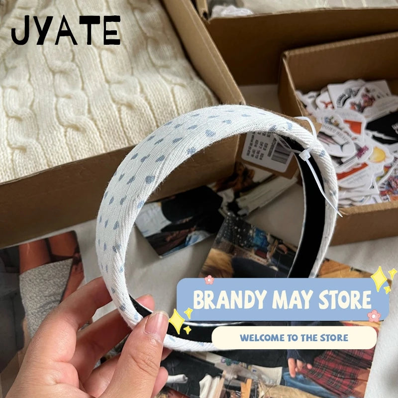 Little Bear Print Headbands Women New Casual Vintage Cotton Preppy Style Streetwear Headwears Girl Cute Sweet Y2K Headband OOTDS