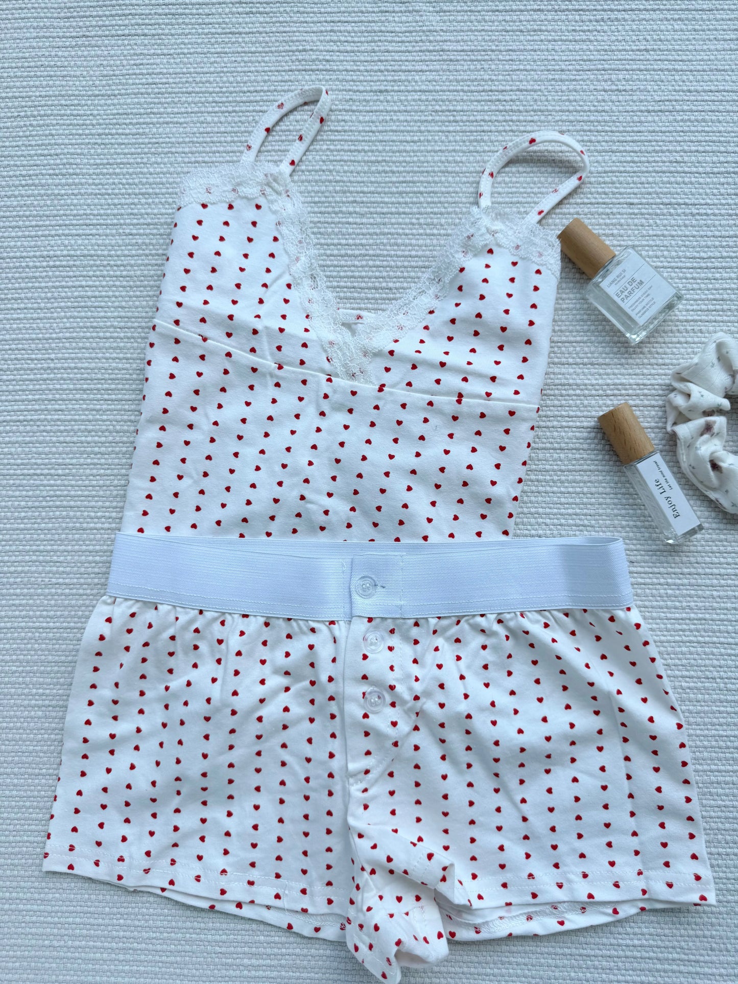 Sweet Pink Striped Vest Shorts Set Women Cotton Slim Crop Top+Elastic Waist Short Pant Casual Cute Home Pajama 2 Piece Sets Y2K