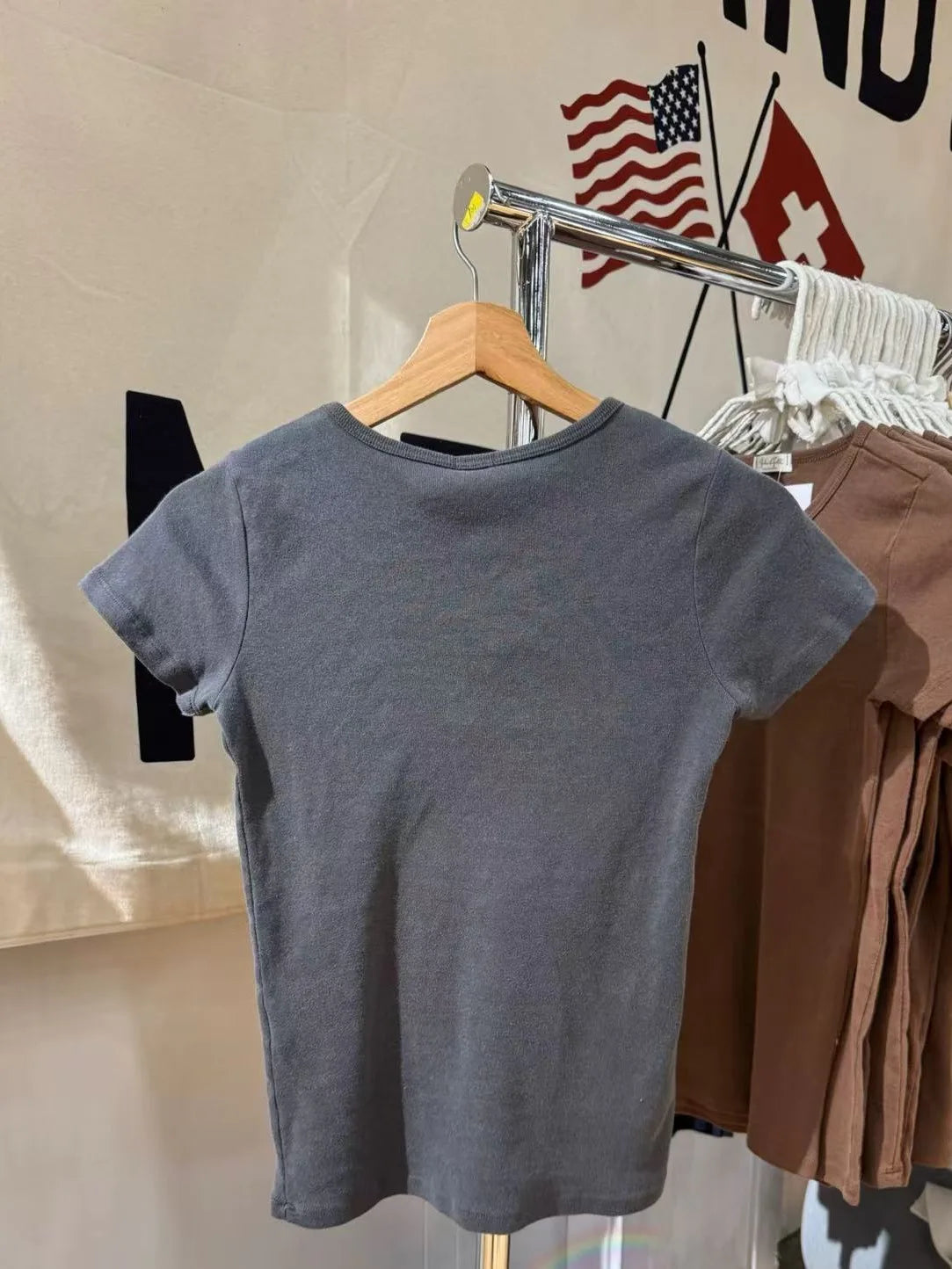 Letter Patwork Embroidery T-shirts Women Summer Casual Streetwear Cotton Short Sleeve Tees Vintage Preppy Style Tshirt Y2K