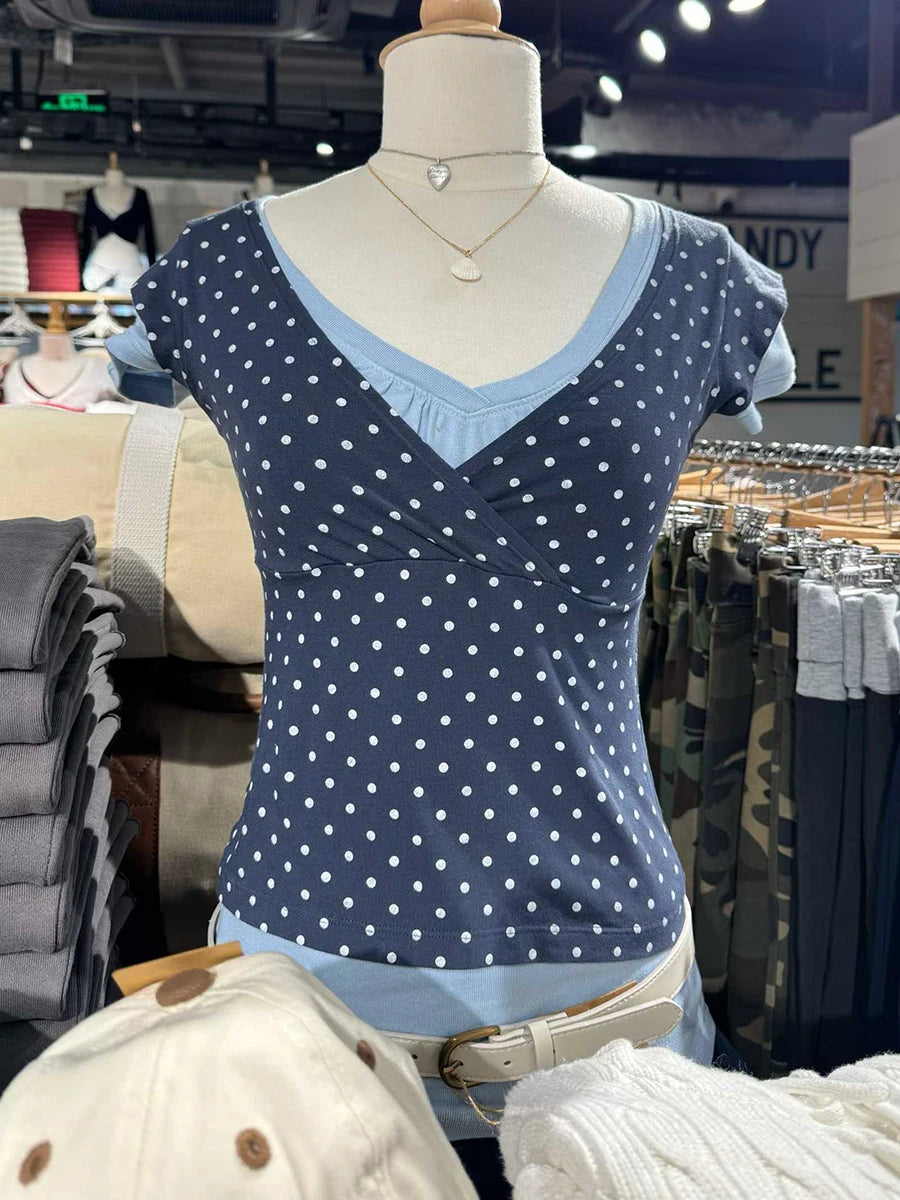 Pink V-neck Sleeveless T-shirts Women Summer Casual Fairy Style Slim Cotton Crop Tops Female Sweet Cute Streetwear Vests Y2K
