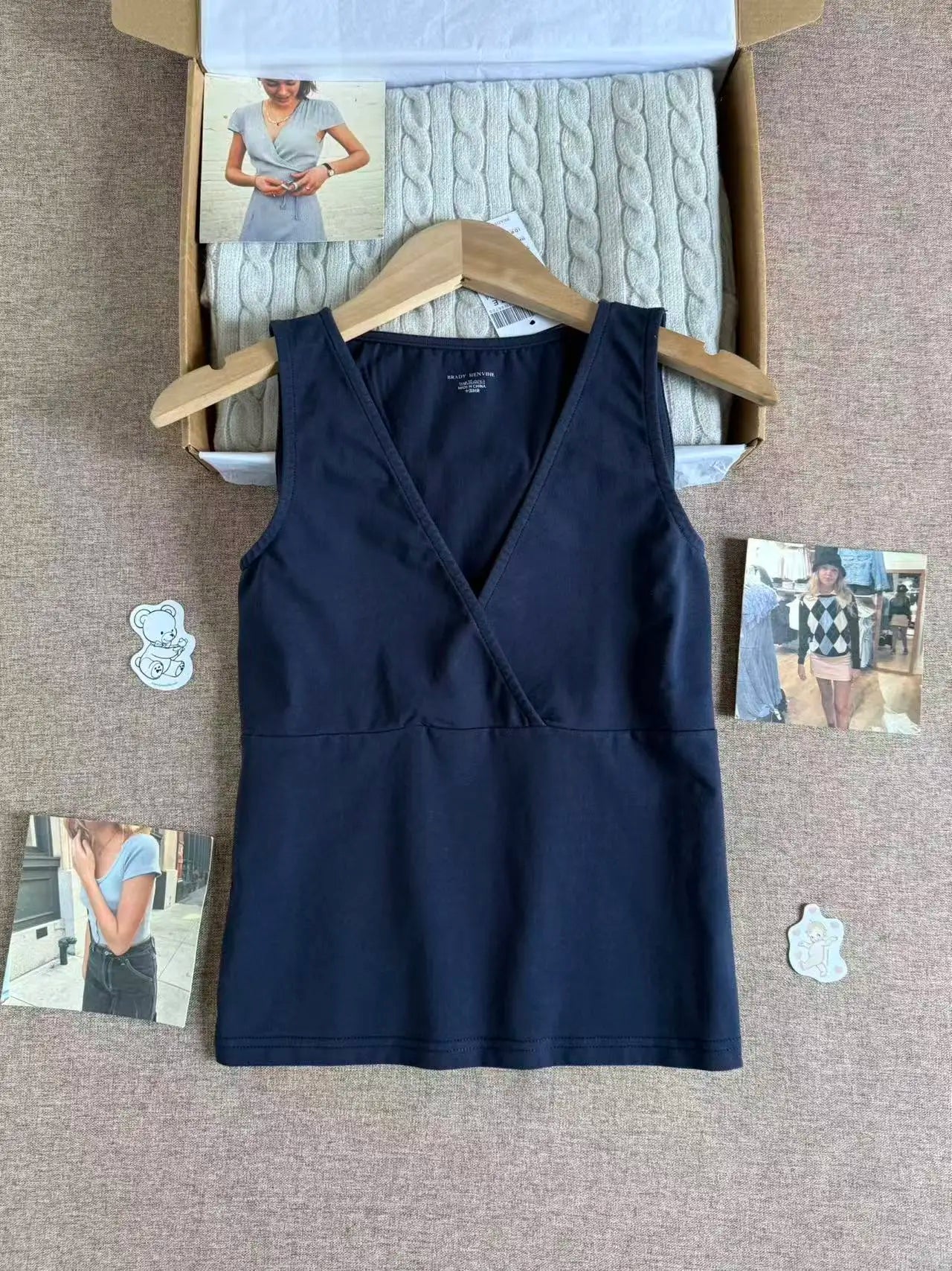 Yellow Slim V-neck Tank Top Women Summer Casual Simple Cotton Sleeveless Vest Clean girl Preppy Style Sweet Basic Camis OOTD New