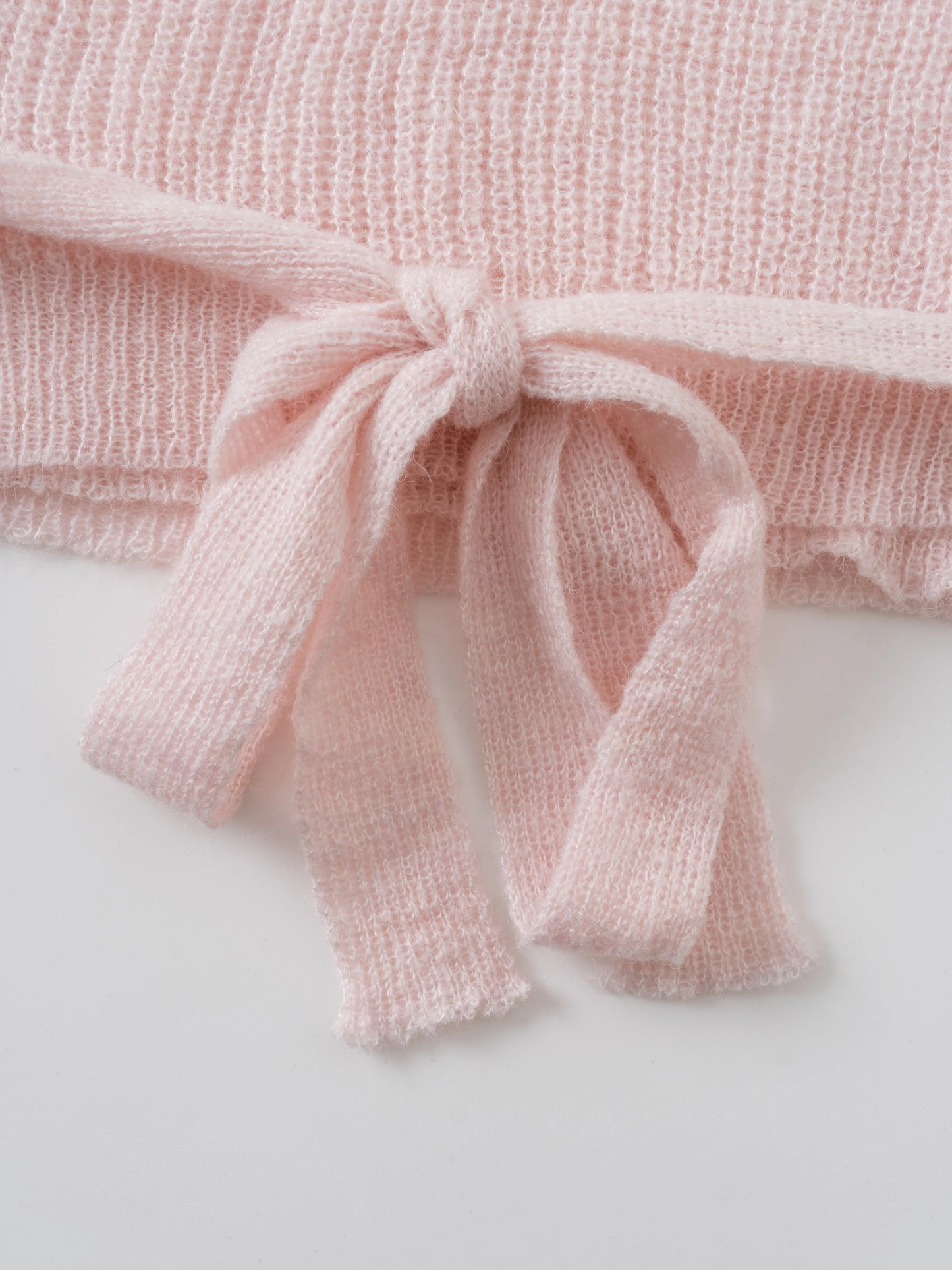 Pink Lace-up Knitted Soft Sweater Cardigan Women New V-neck Long Sleeve Cute Sweaters Sweet Chic Elegant Knitwear Crop Tops Y2K