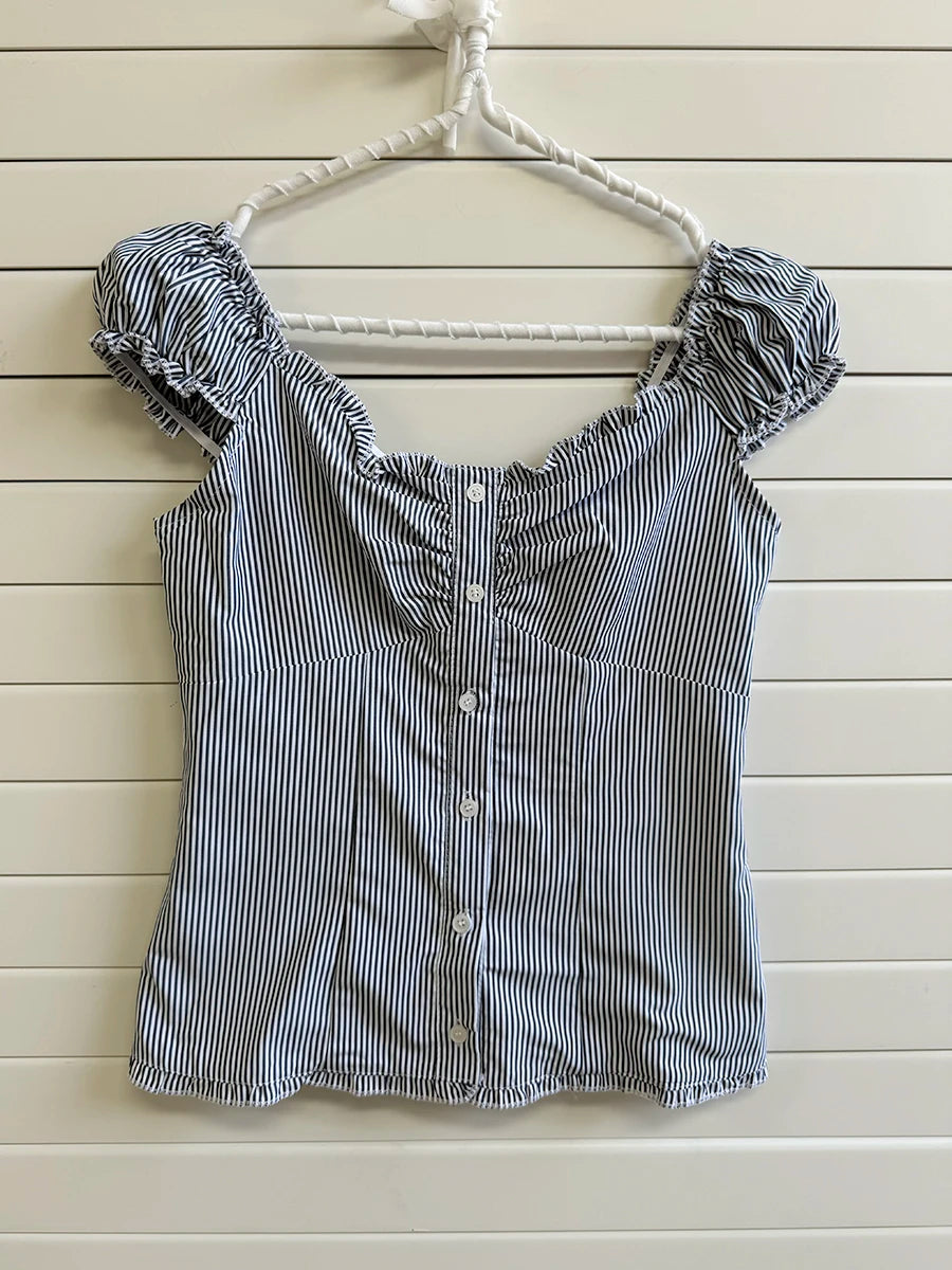Cute Red Plaid Folds Blouse Tees Women Casual Single Breasted Ruffle Sleeveless Tank Tops Sweet Vintage Preppy Style Camisole