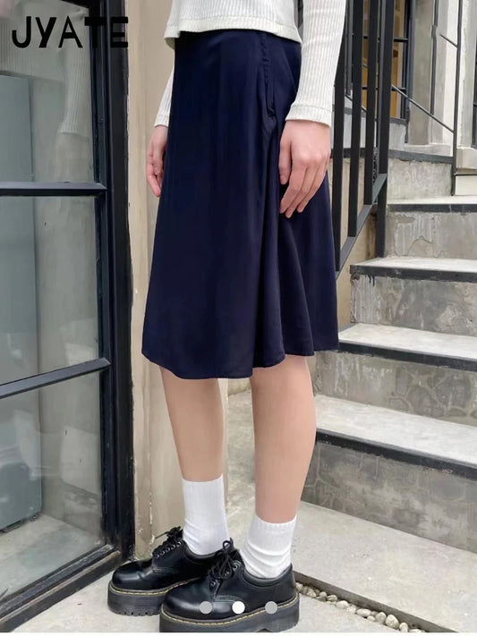 Sweet Cute Side Zipper Linen Mini Skirts Women New Preppy Style Button High Waist A-line Skirt Female Vintage Y2K Chic Falas Y2K