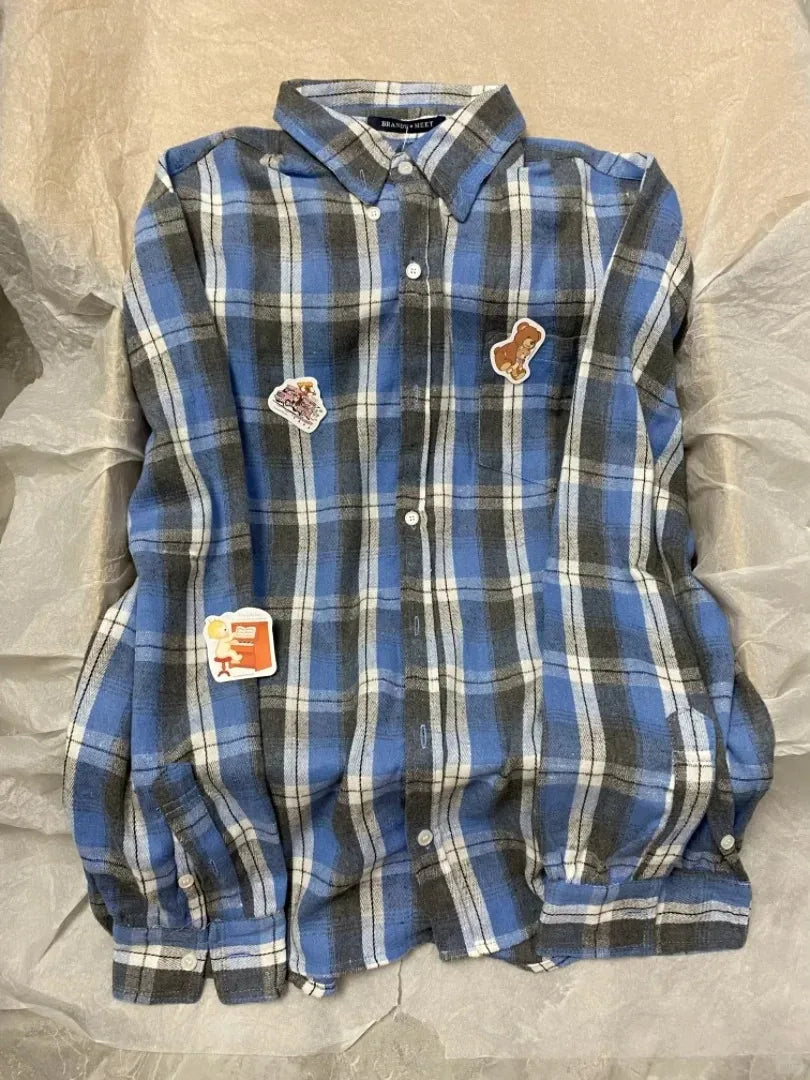 Retro Red Plaid Button Loose T-shirts Women Cotton Turn Down Collar Casual Simple Tees Coat Vintage Chic Streetwear Blouse Y2K