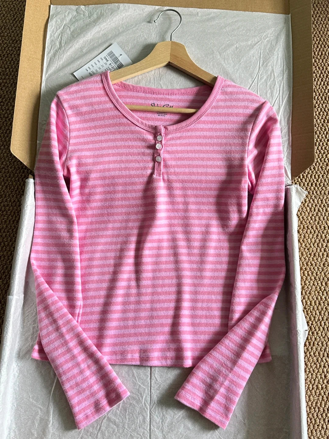 Cotton Pink Striped T-shirts Shorts Set Women Cute Slim U-neck Top+Elastic Waist Short Pant Cozy Sweet Home Pajama 2 Piece Sets