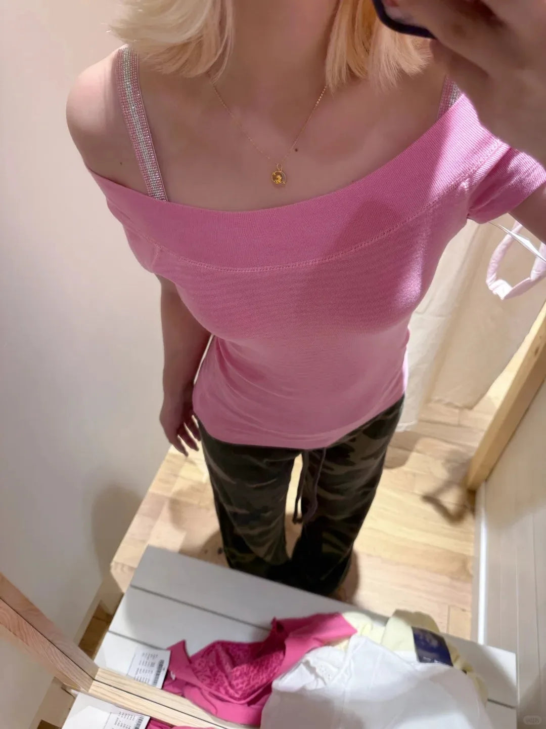 Pink Striped Slash Neck Tee Shirts Women Casual Short Raglan sleeve Cotton Preppy Style Slim Tshirts Sweet Cute Simple T-shirts