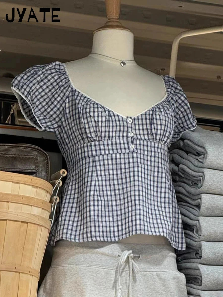 Lace-up Strap White Short Sleeve Tees Women Summer Casual Simple Sexy White Crew Neck Tops Sweet Cute Preppy Style T-shirts Y2K