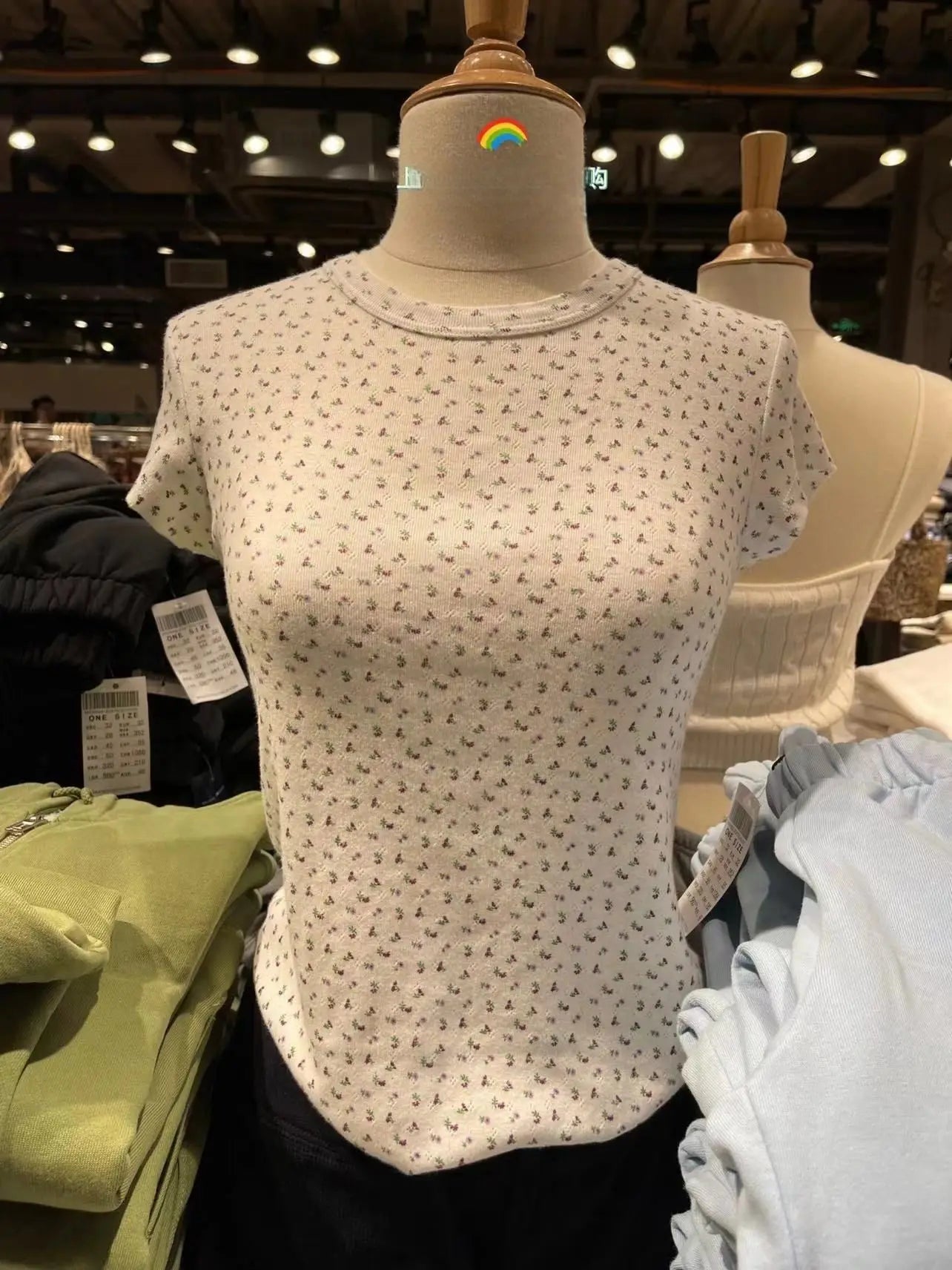 Sweet Pink Striped Slim T-shirt Women Spring Round Neck Cotton Short Sleeve Tee Shirts Female Cute Preppy Style Y2K T shirts New