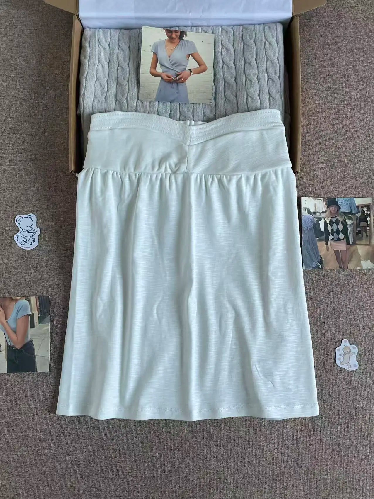 White Cotton Long Tube Tops Women Simple Basic Casual Streetwear Soft Sleeveless Tank Tops Sweet Cute Preppy Style Camisole Y2K