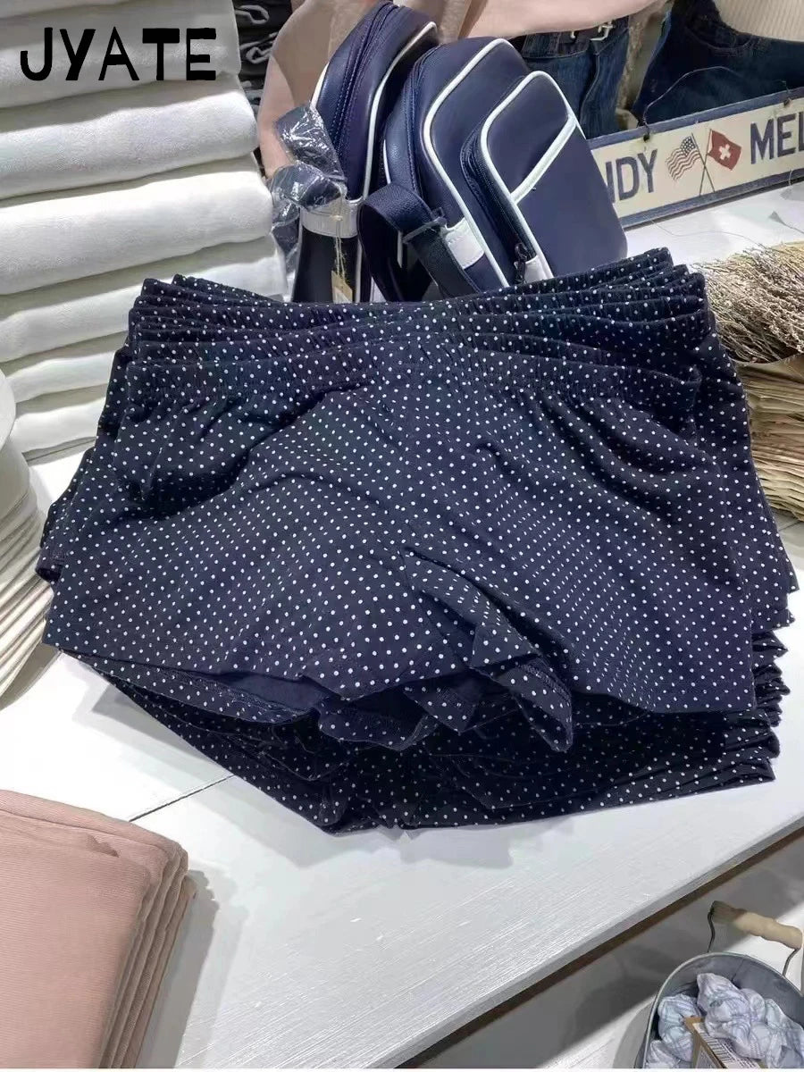Harajuku Cute Dots Cotton Home Underwear Women 2024 New Streetwear Casual Elastic Waist Shorts Vintage Chic Sweet Short Pant Y2K