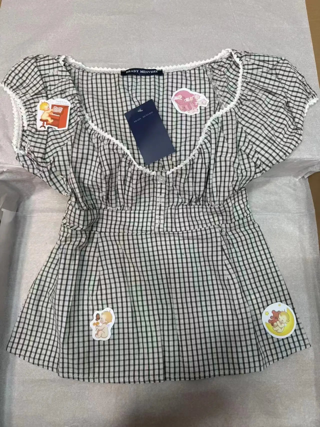 Lace-up Strap White Short Sleeve Tees Women Summer Casual Simple Sexy White Crew Neck Tops Sweet Cute Preppy Style T-shirts Y2K