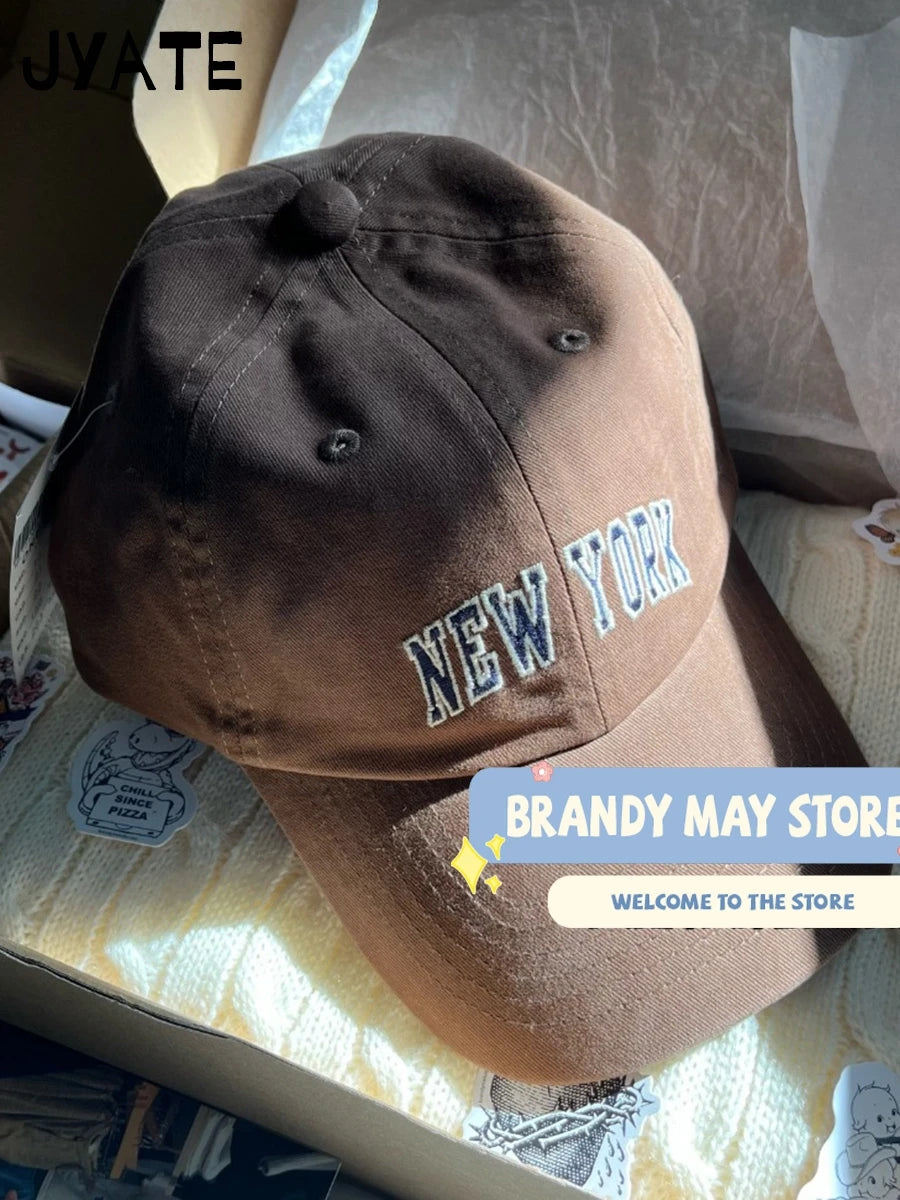 New Letter Embroidery Red Baseball Cap Women Casual Street Cartoon Sunscreen Hat Femme Vintage Preppy Style Snapback Hats Y2K