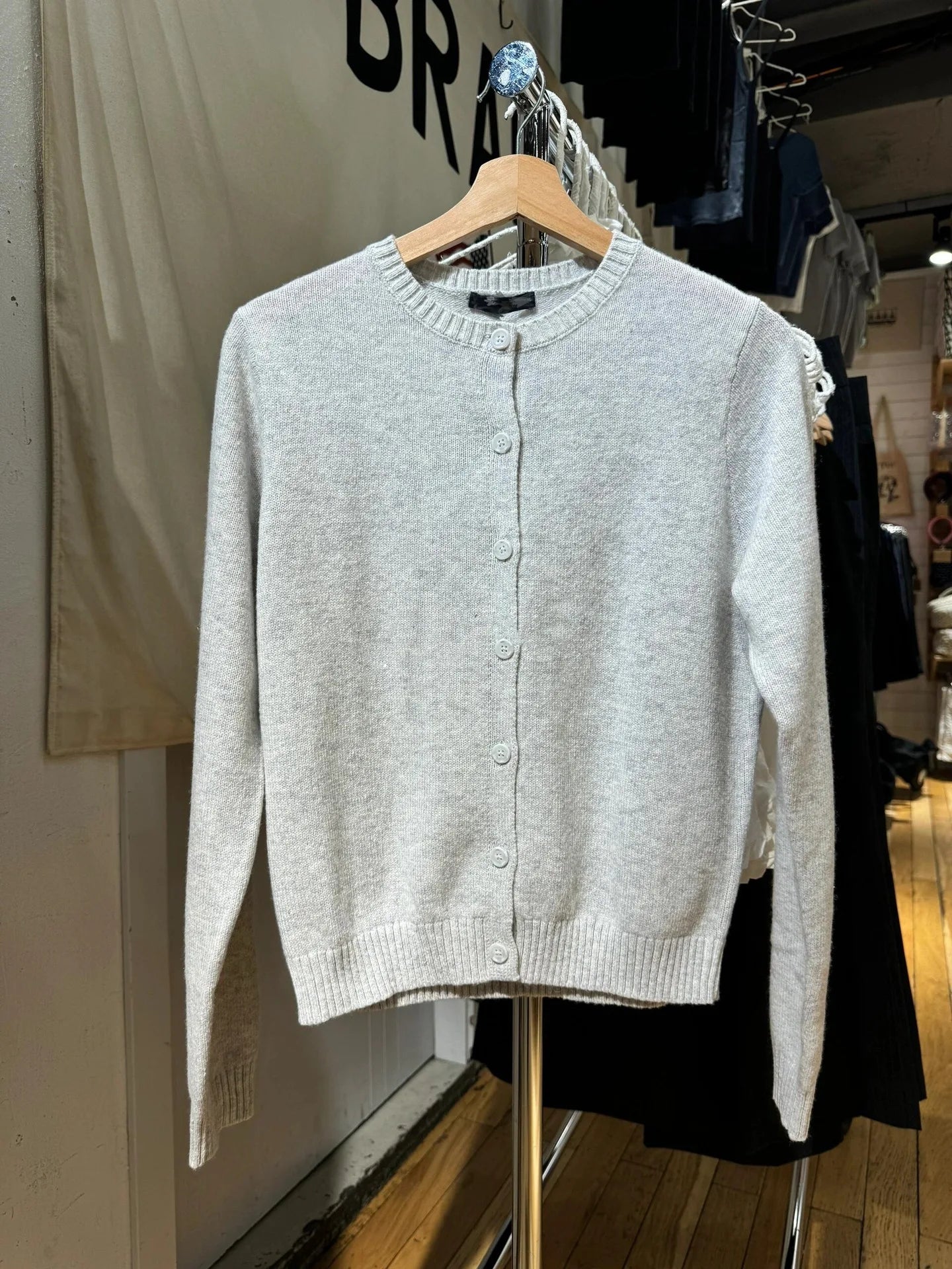 Blue Vintage Long Sleeve Knitted Cardigan Women New Cotton O-neck Casual Button Jumper Coat Sweet Preppy Style Sweater Y2K Tops