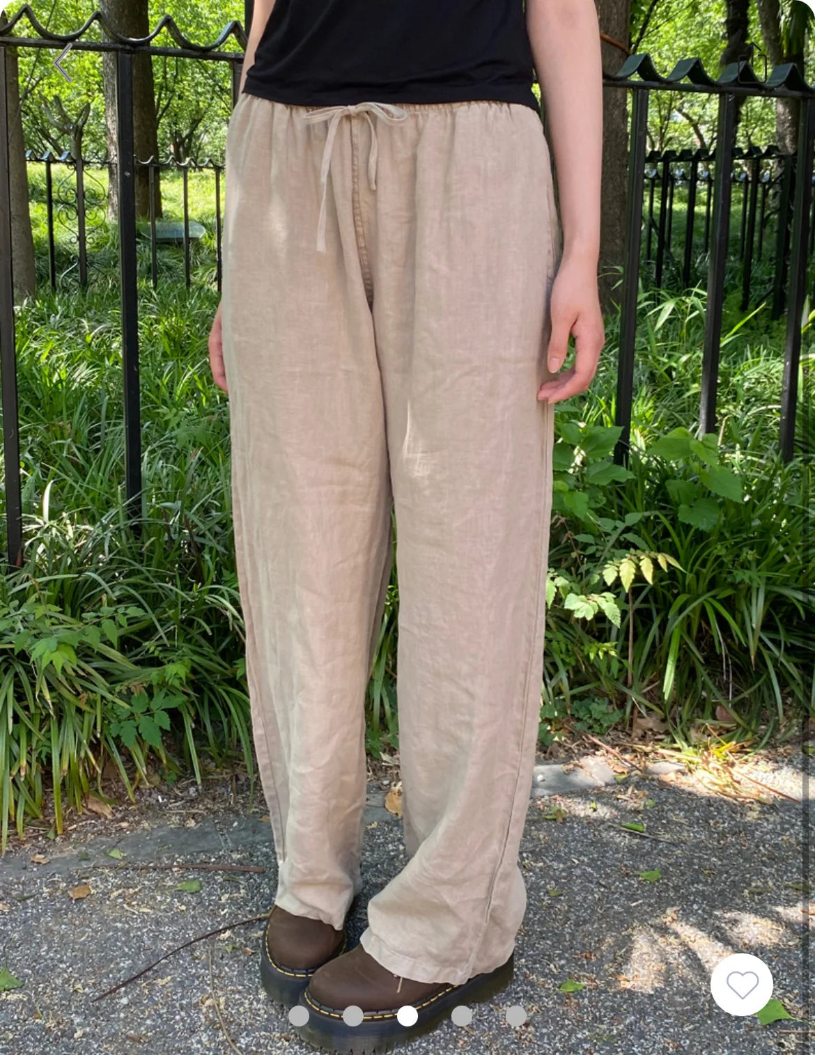 Fashion Blue Striped Drawstring Straight Sport Pants Women New Chic Elastic High Waist Long Pant Casual Sweet Loose Trousers Y2K