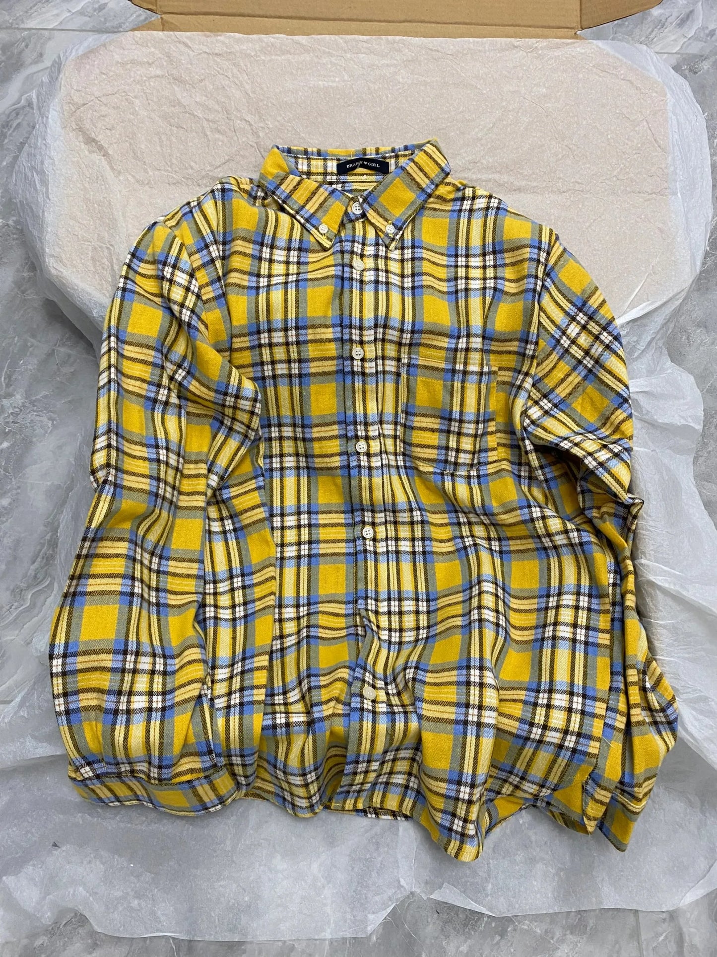 Retro Red Plaid Button Loose T-shirts Women Cotton Turn Down Collar Casual Simple Tees Coat Vintage Chic Streetwear Blouse Y2K