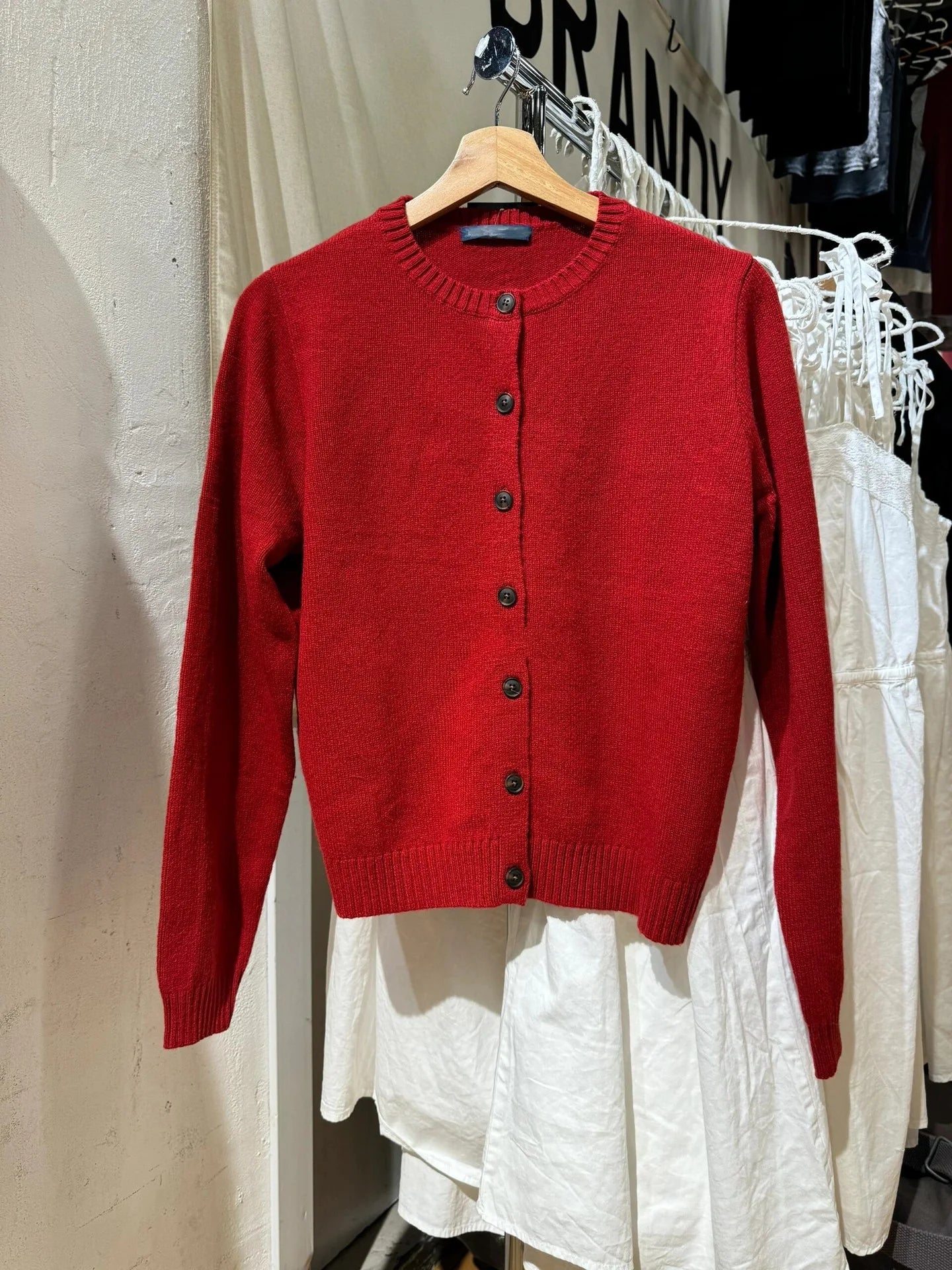 Blue Vintage Long Sleeve Knitted Cardigan Women New Cotton O-neck Casual Button Jumper Coat Sweet Preppy Style Sweater Y2K Tops