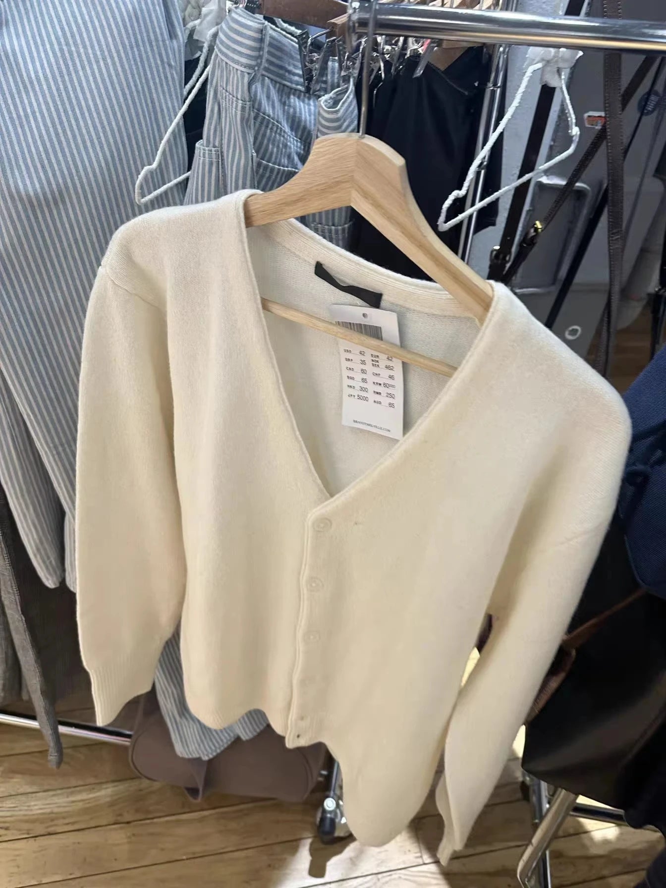 Beige Knitted Sweater Cardigan Woman Autumn V-neck Long Sleeve Cotton Knitwear Female Casual Simple All-match Sweet Sweaters Top