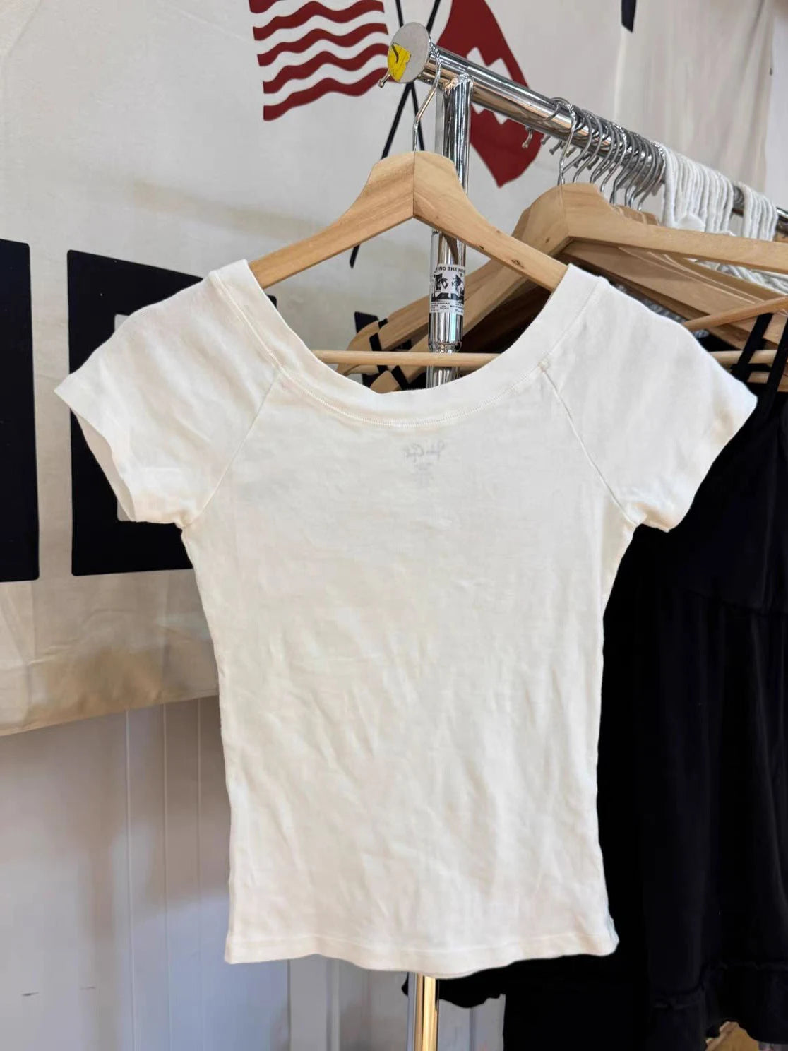 Letter Embroidery Slim Crop Top Women Casual Slash Neck Cotton Short Sleeve T-shirts American Vintage Streetwear Sweet Tee Tops
