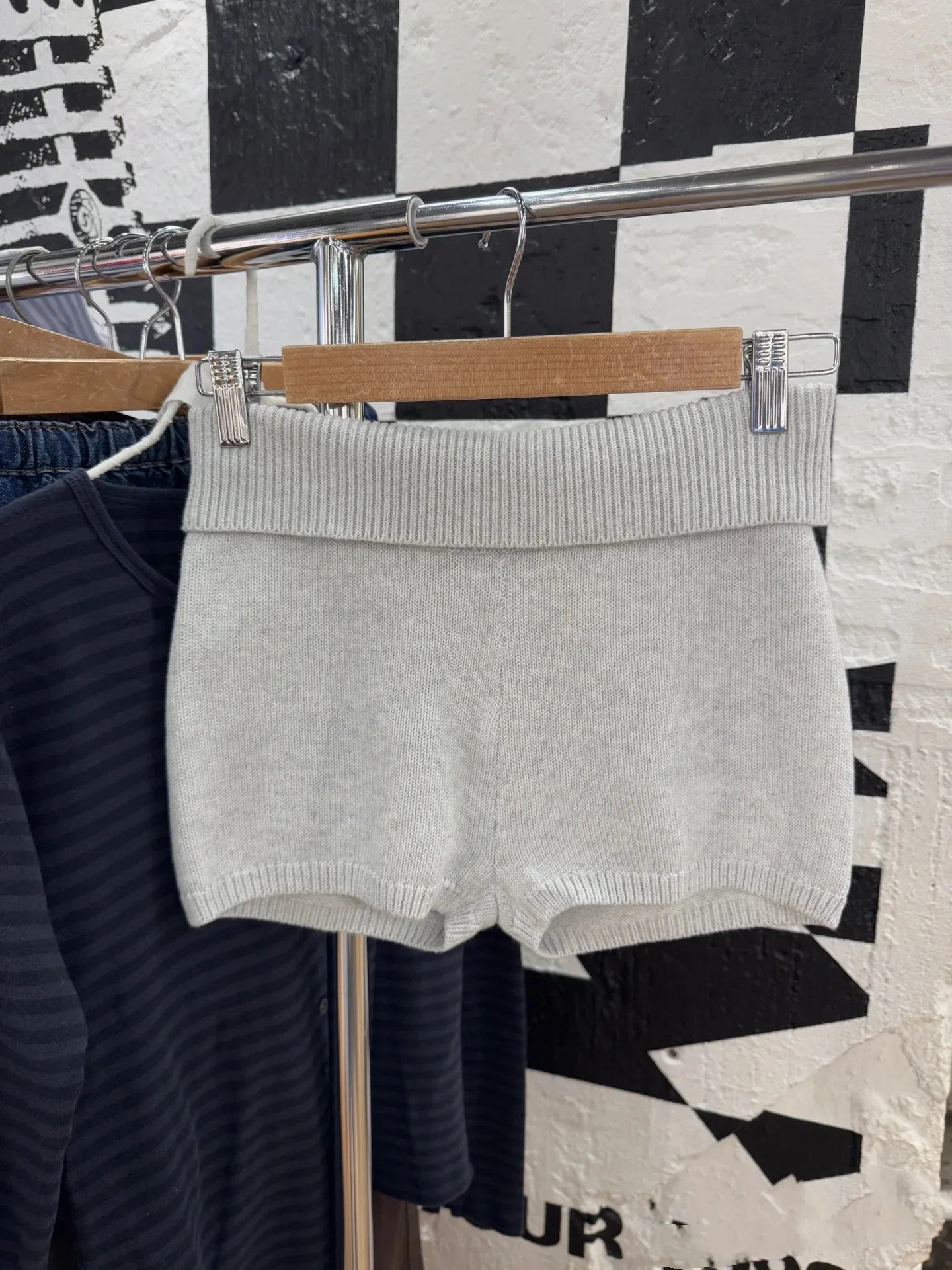 Sweet Solid Knitted T-shirt Shorts Set Women Short Sleeve Tee+Straight Sweatshorts Casual Preppy Style Home Pajama 2 Piece Sets