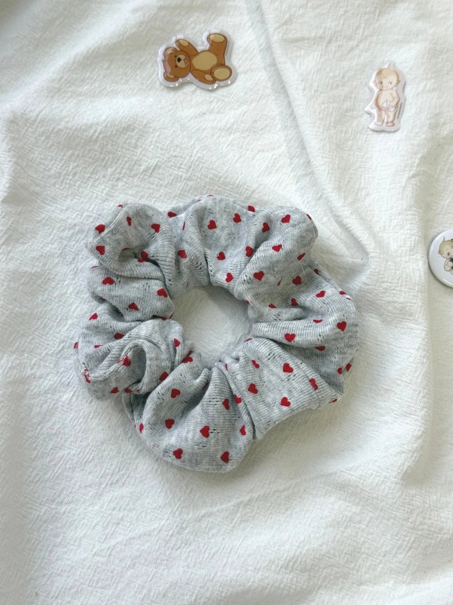 1 PCS Floral Print Elastic Hair Bands Women Multicolor Large Only One Scrunchie Sweet Cute Preppy Style Hair Accessories Y2K New