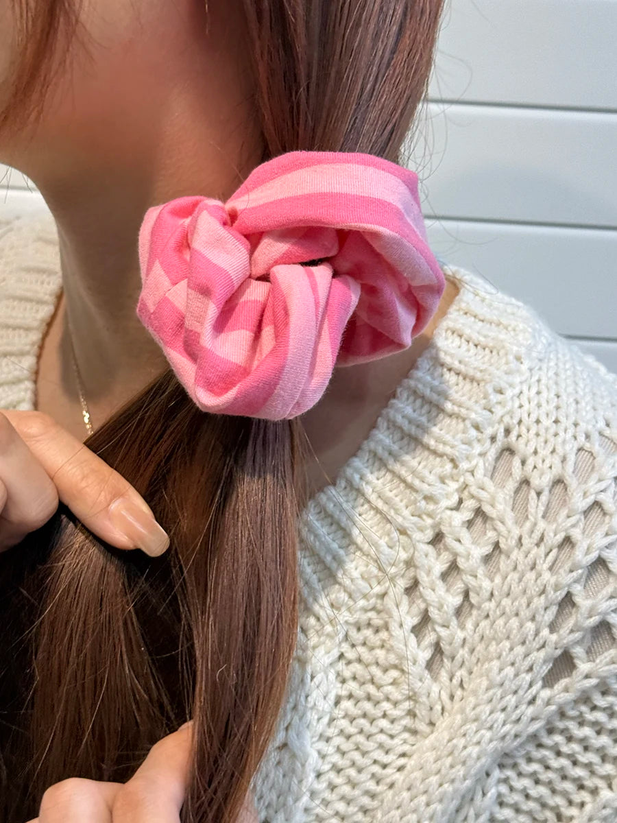 2PCS/Set Sweet Elastic Hair Bands Women Handmade and Custom-made Multicolor Large Scrunchie Cute Hair Accessories