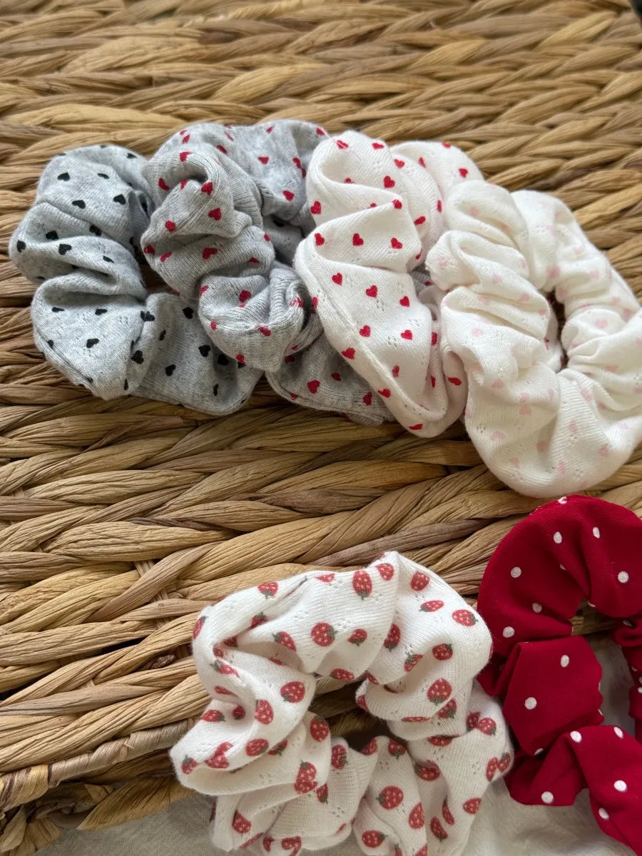 1 PCS Floral Print Elastic Hair Bands Women Multicolor Large Only One Scrunchie Sweet Cute Preppy Style Hair Accessories Y2K New