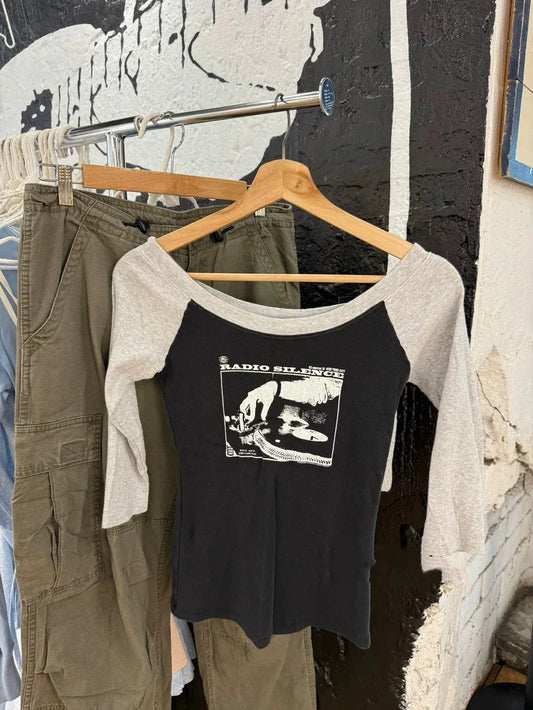 Gray Black Patchwort T-shirts Women New  Cotton Casual Streetwear Vintage Tops Sweet Chic Tees