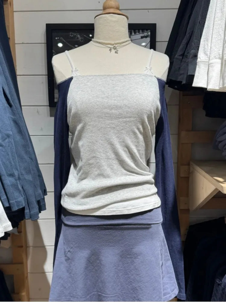 New Patchwork Long Sleeve T-shirt Women Spring Slash Neck Cotton Slim Tee Shirts Female Sweet Streetwear Vintage Tshirt Tops Y2K