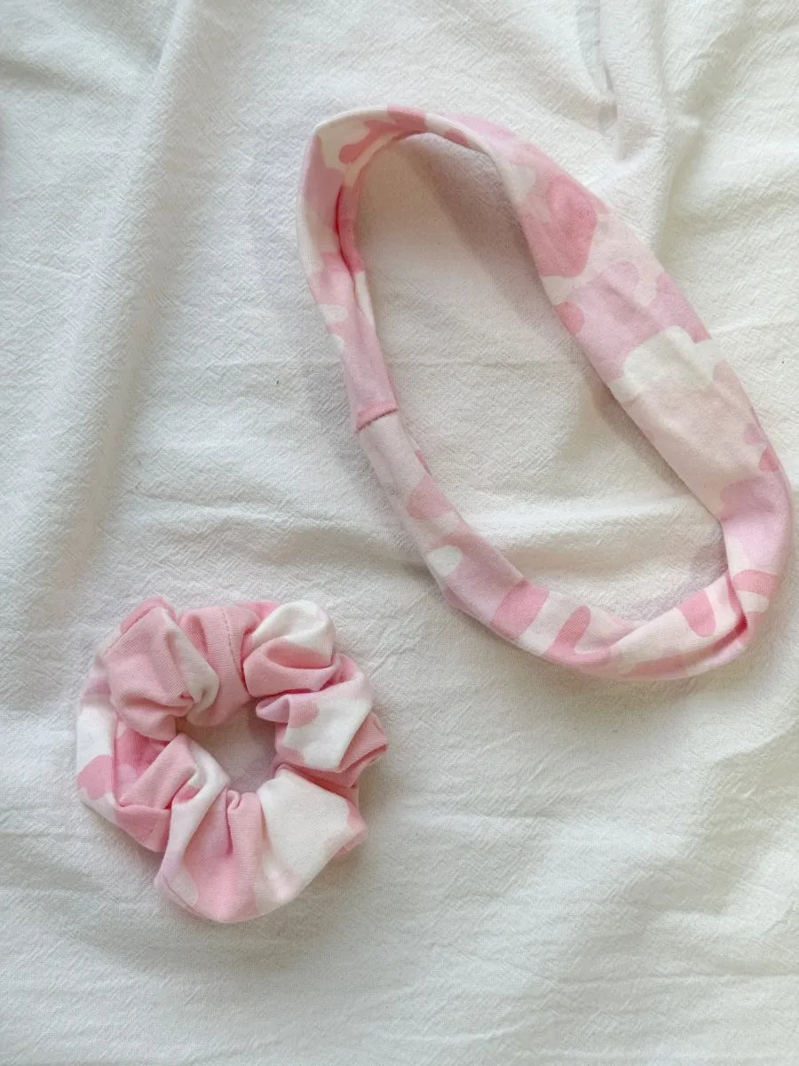 1 PCS Floral Print Elastic Hair Bands Women Multicolor Large Only One Scrunchie Sweet Cute Preppy Style Hair Accessories Y2K New