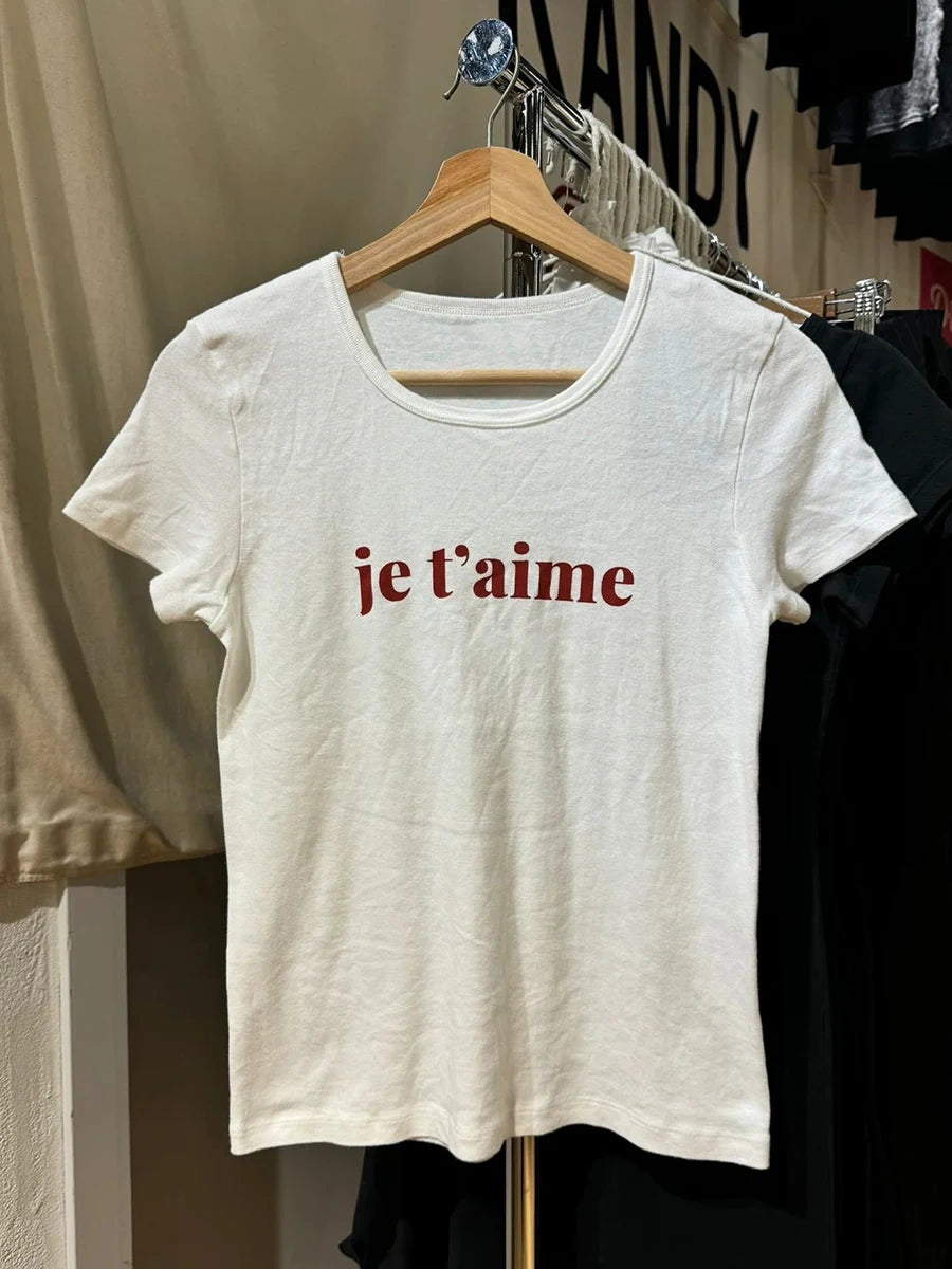 NO.14 Print Slim Navy T-shirts Women New Cotton Casual O-neck Short Sleeve Tees Girl American Vintage Streetwear Tshirt Y2K Tops