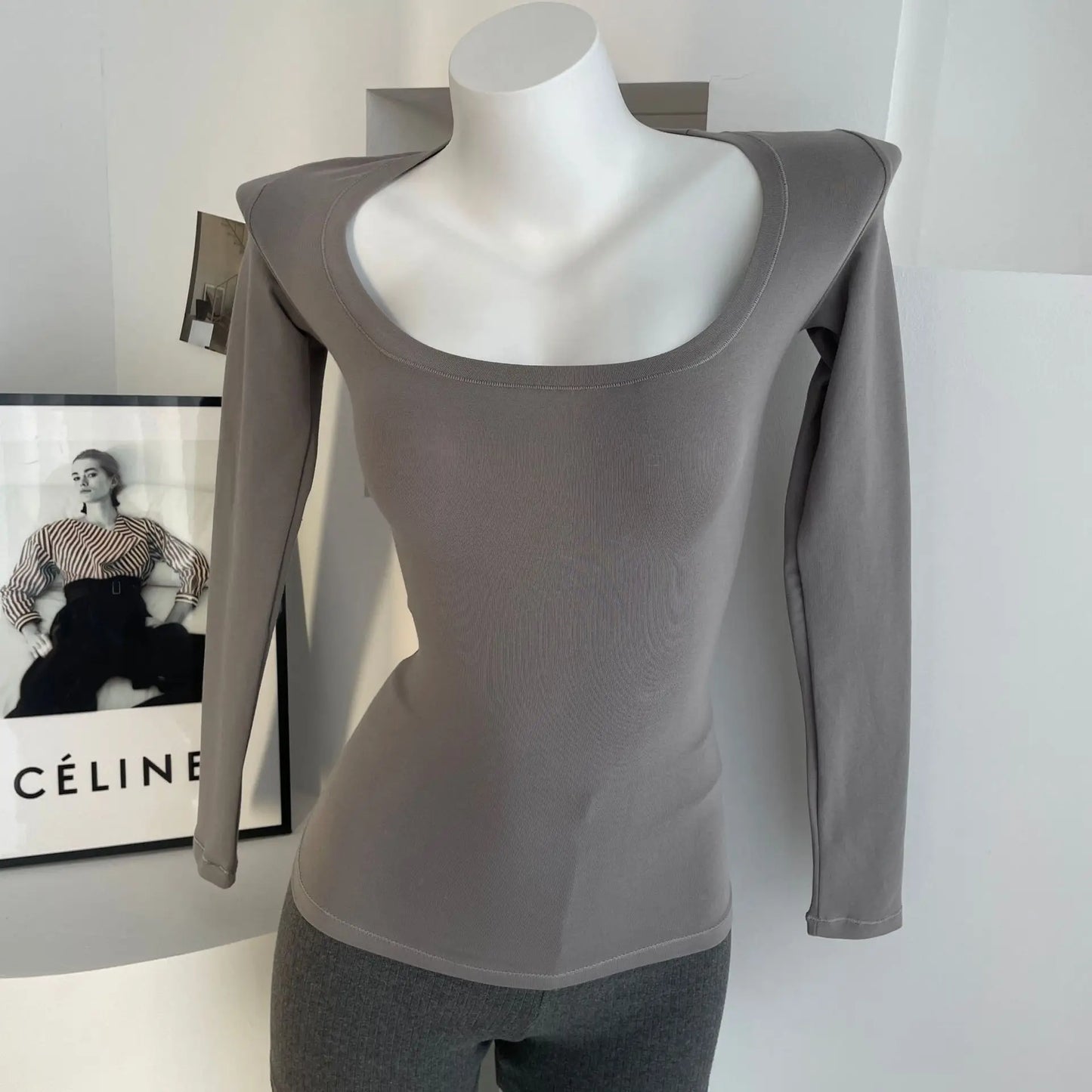 Solid Skinny Cotton T-shirt Women Casual Simple All-match O-neck Yoga Long Sleeve Tees Female Elegant Sweet Basic Sport T-shirts