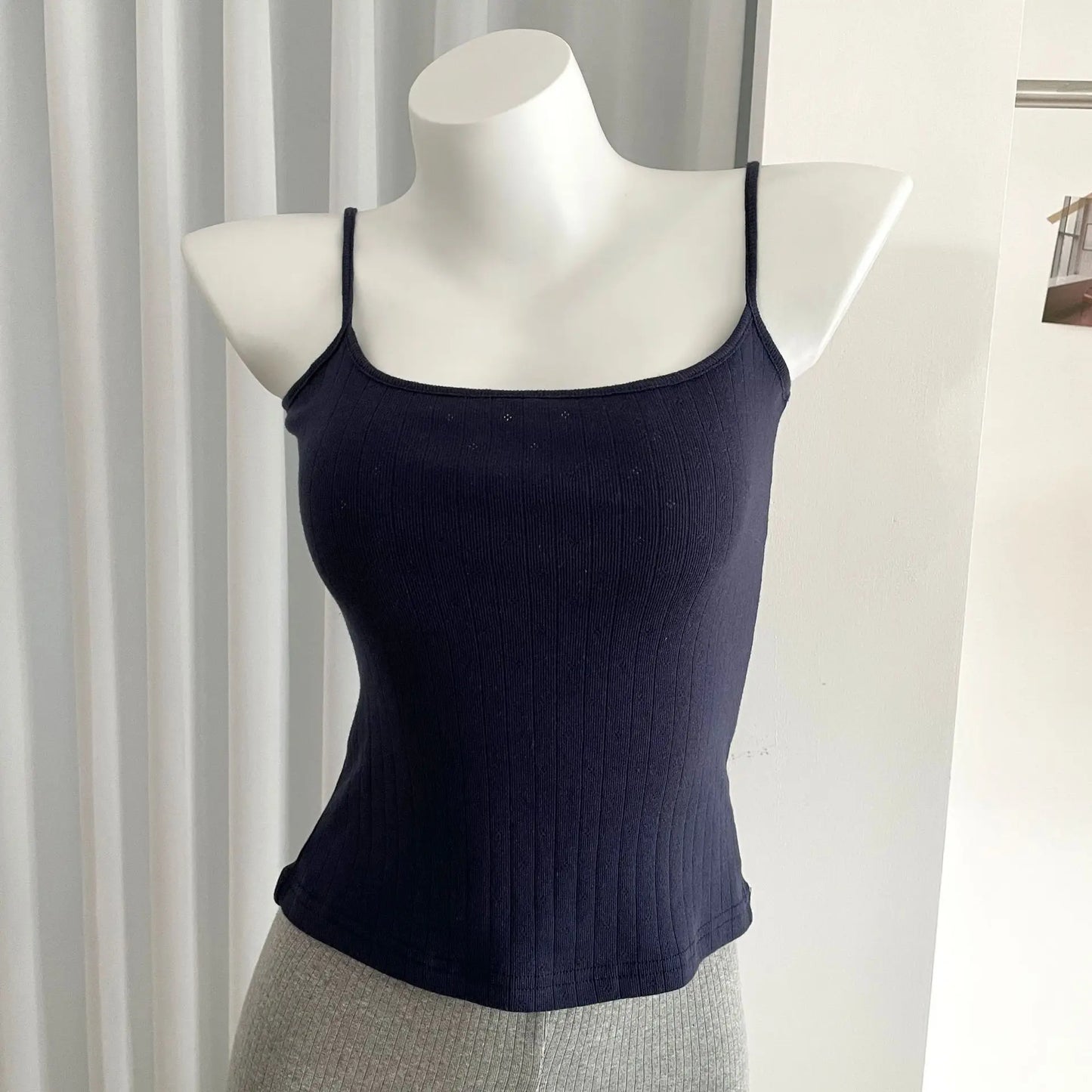 Basic Lace Trim Slim Tank Top Women Summer Casual Sleeveless Cotton Slim U collar Camisole Sweet Cute All-match Vest Tops Y2K
