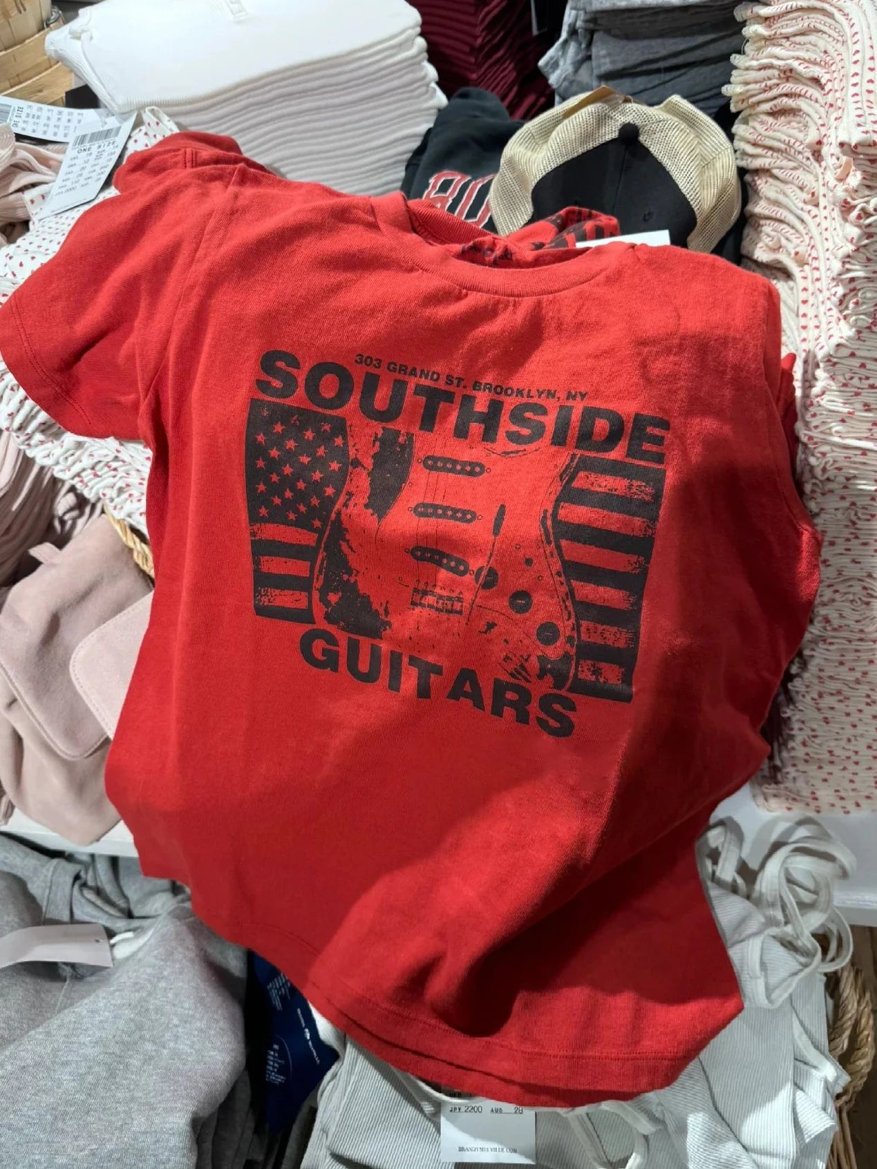 Sweet Guitar Letter Print Red T-Shirt Women Summer New O-neck Cotton Short Sleeve Tee Shirts Vintage Streetwear Tshirt Y2K Tops