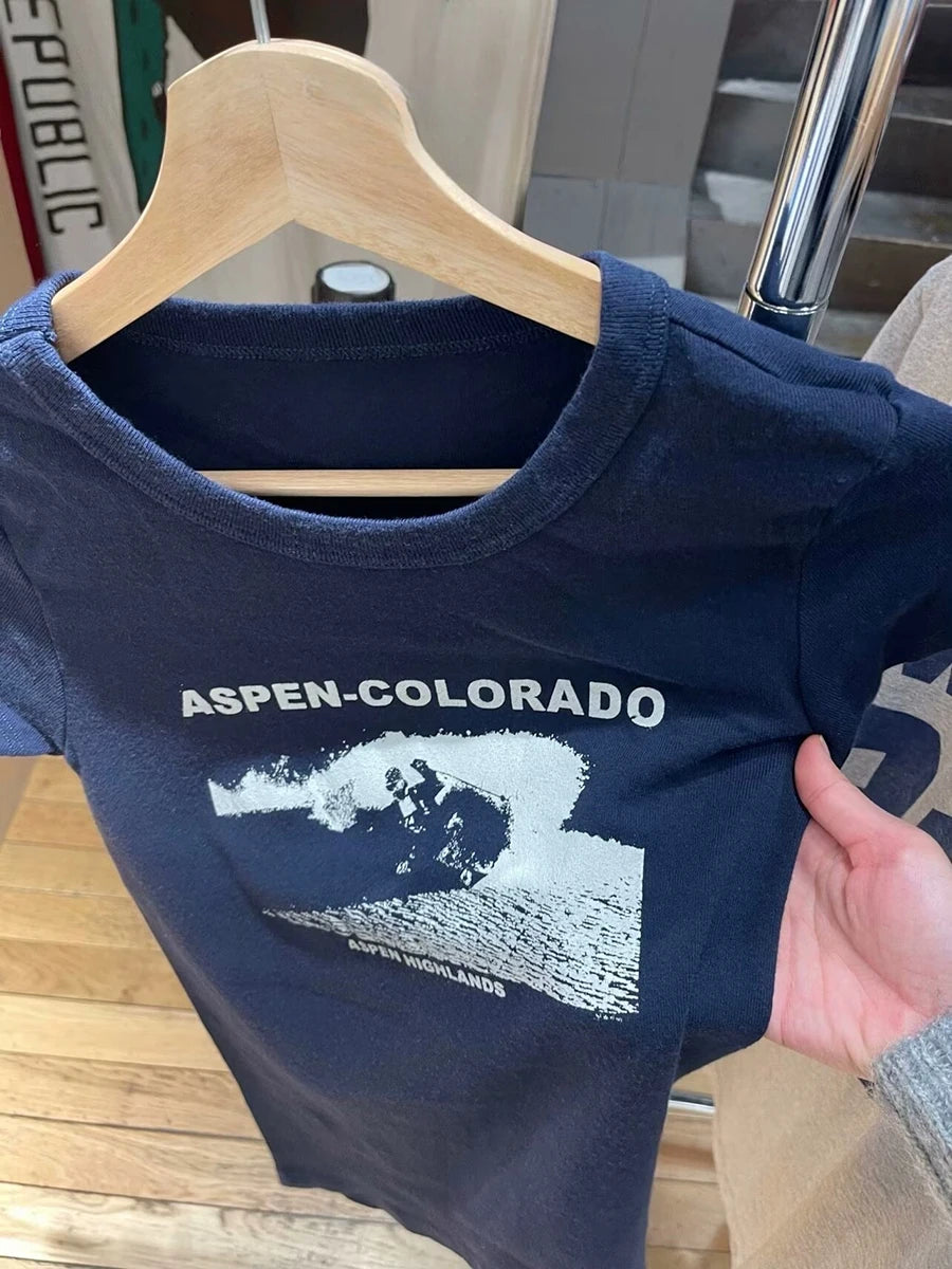 Fashion Casual Sailboat Graphic Print Short Sleeve Tee Women Cotton O-neck Streetwear Slim Tops Simple Vintage Chic T-shirts Y2K