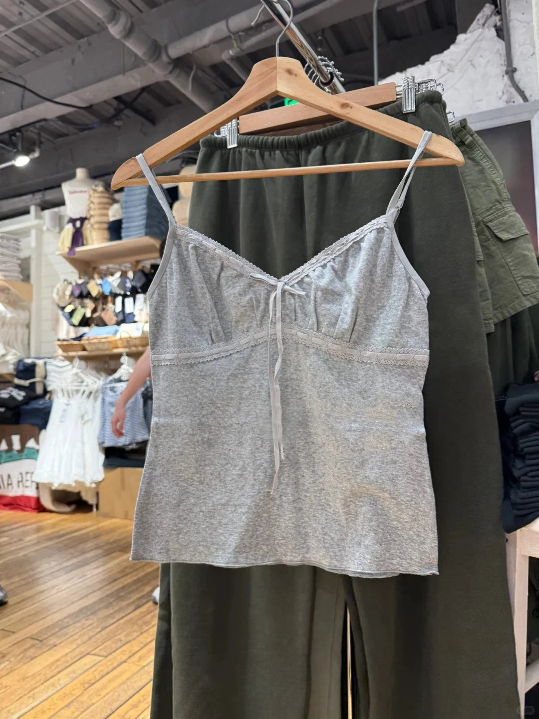Vintage Solid Folds V-neck Tank Tops Women Summer Casual Slim Lace-up Sleeveless Vests Cute Preppy Style Simple Camisole Y2K