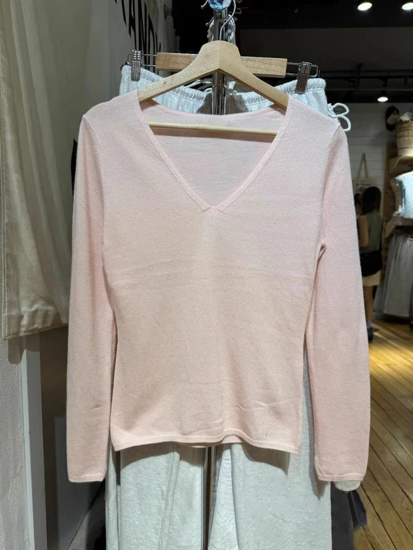 Gray Raw Trim Knit Cropped Sweater Women Scoop Neck Long Sleeve Cotton Loose Jumper Autumn Simple Sweet Oversized Crop Top Y2K