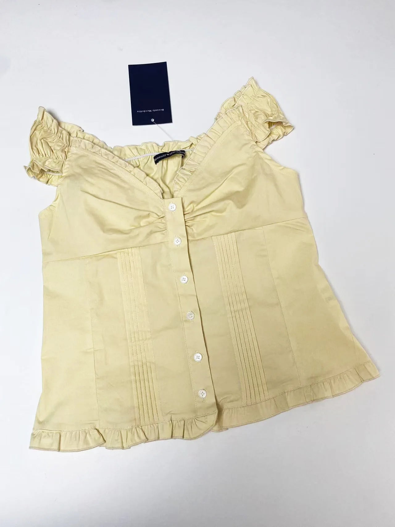 Cute Red Plaid Folds Blouse Tees Women Casual Single Breasted Ruffle Sleeveless Tank Tops Sweet Vintage Preppy Style Camisole