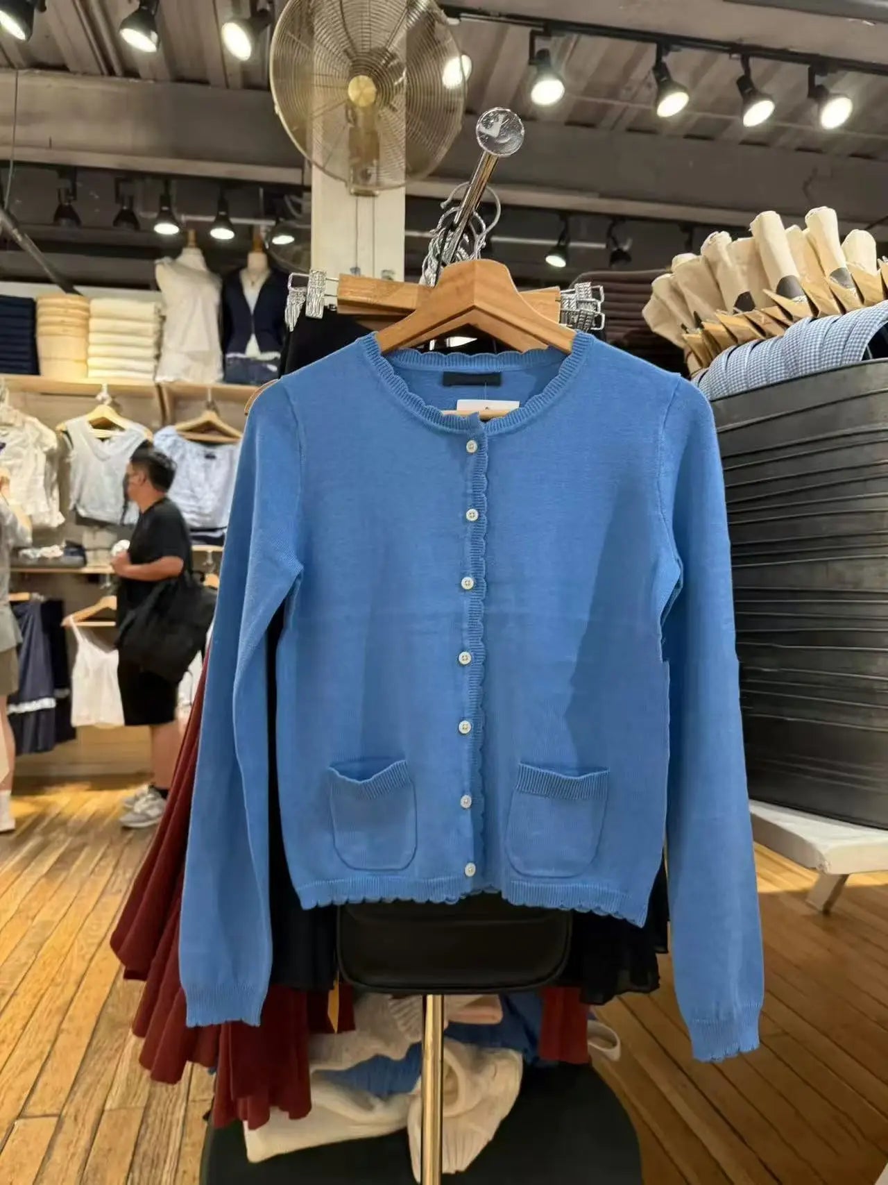 Simple Pockets Slim Knitted Sweater Cardigan Woman O-Neck Long Sleeve Cotton Sweaters Sweet Preppy Style Knitwear Coat Y2K Tops