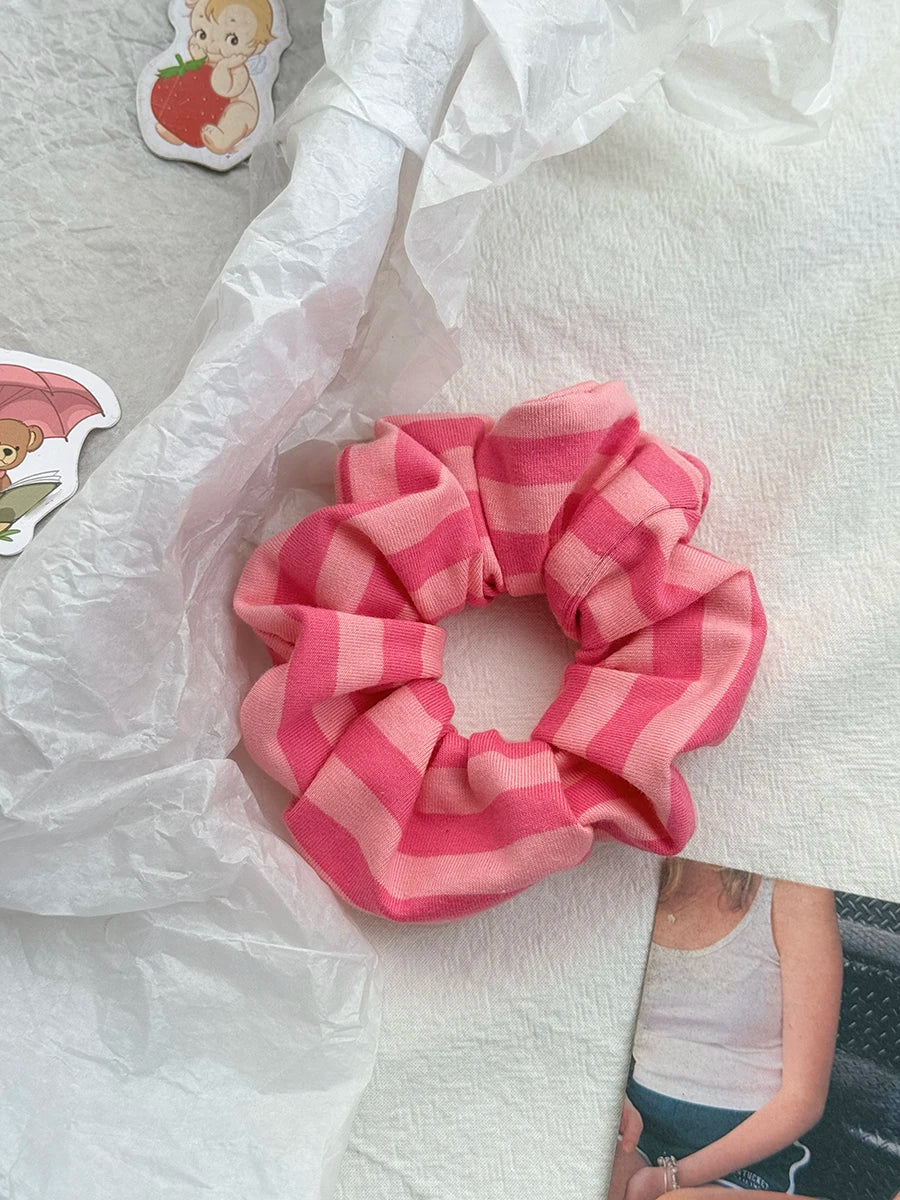 2PCS/Set Elastic Hair Bands Women Handmade and Custom-made Multicolor Large Scrunchie Sweet Cute Hair Accessories