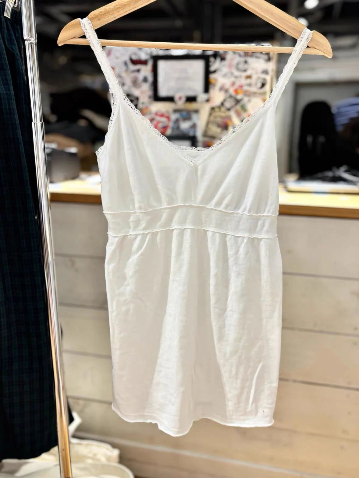 White V-neck Long Tank Top Women Chic Simple All-match Cotton A-line Slim Camisole Female Sweet Cute Preppy Style Vest Tops Y2K