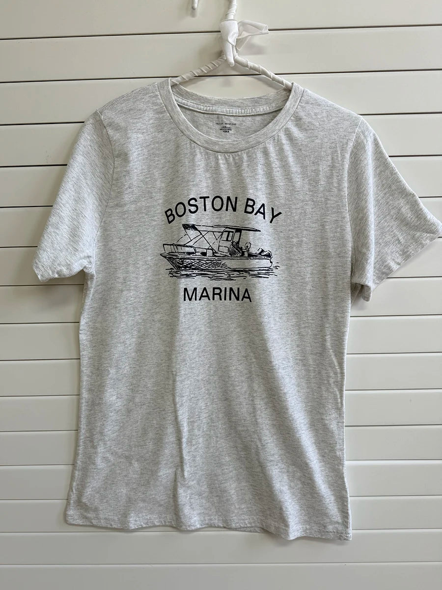 Vintage Letter Graphic Crop Top Women Summer Casual Round Neck Short Sleeve Short T-shirt Female Retro Classic Cotton Tops Chic